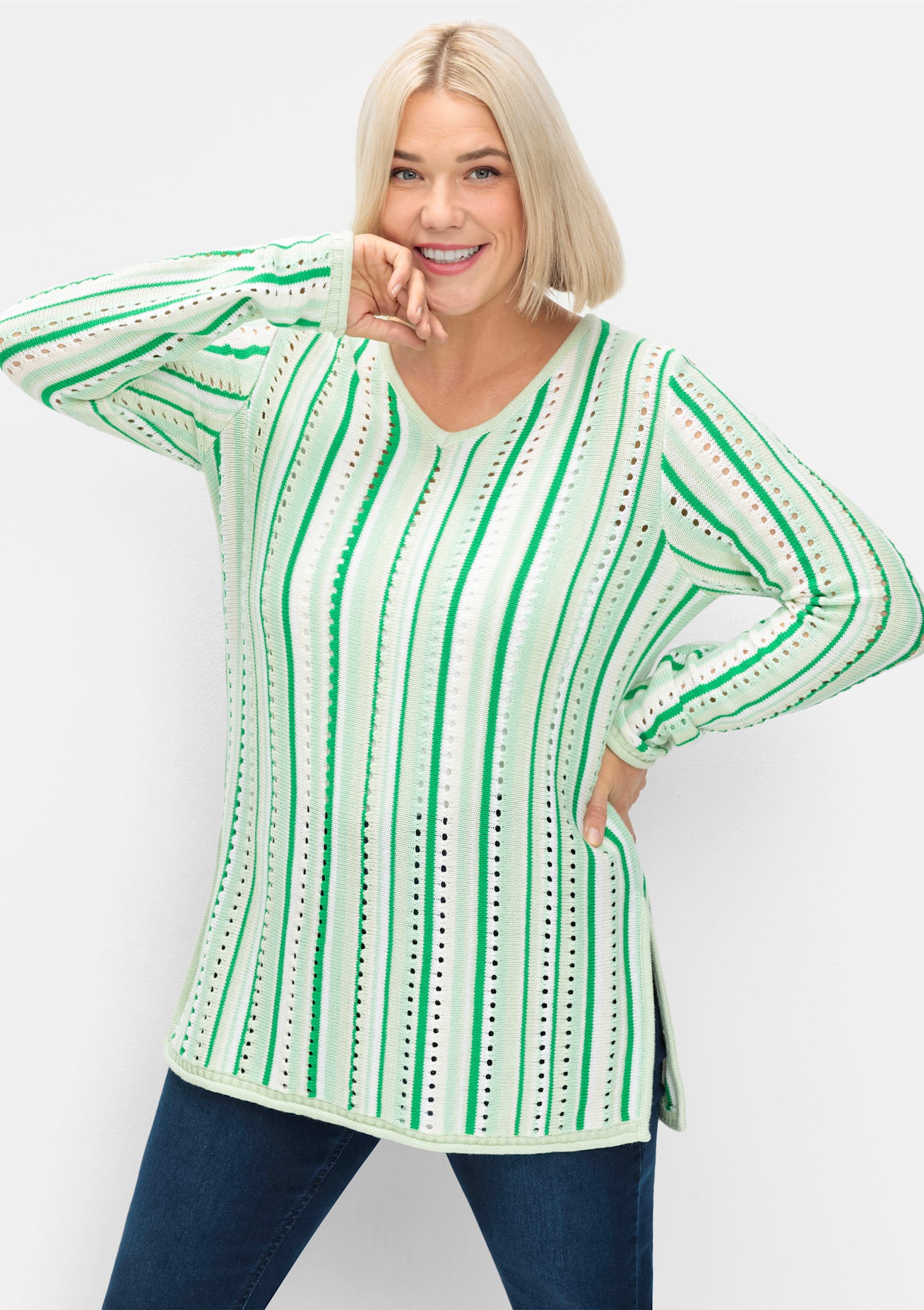 Sheego Strickpullover »Pullover«