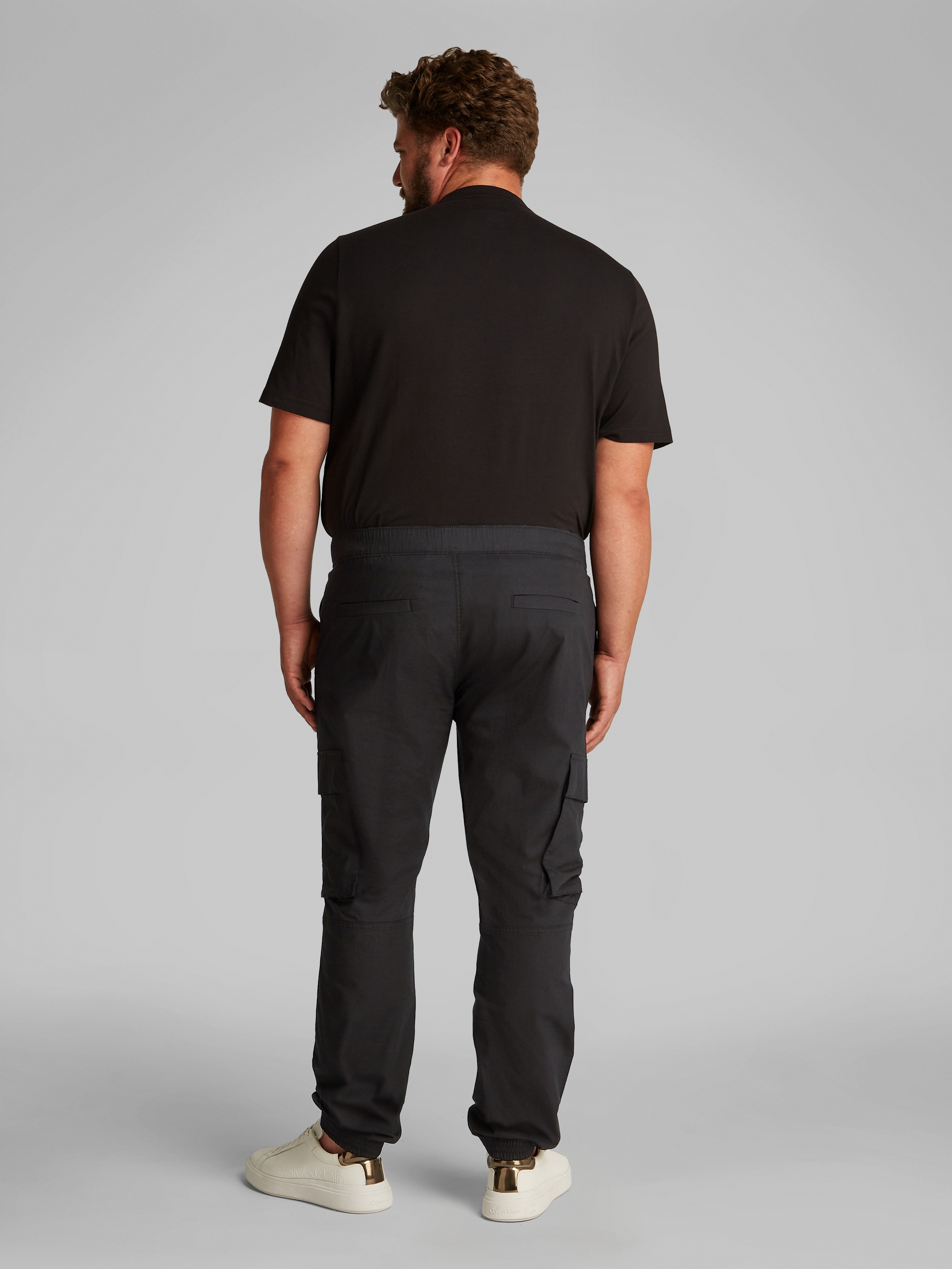 Calvin Klein Jeans Plus Cargohose »PLUS SKINNY CARGO«, in Großen Größen, Logo-Patch