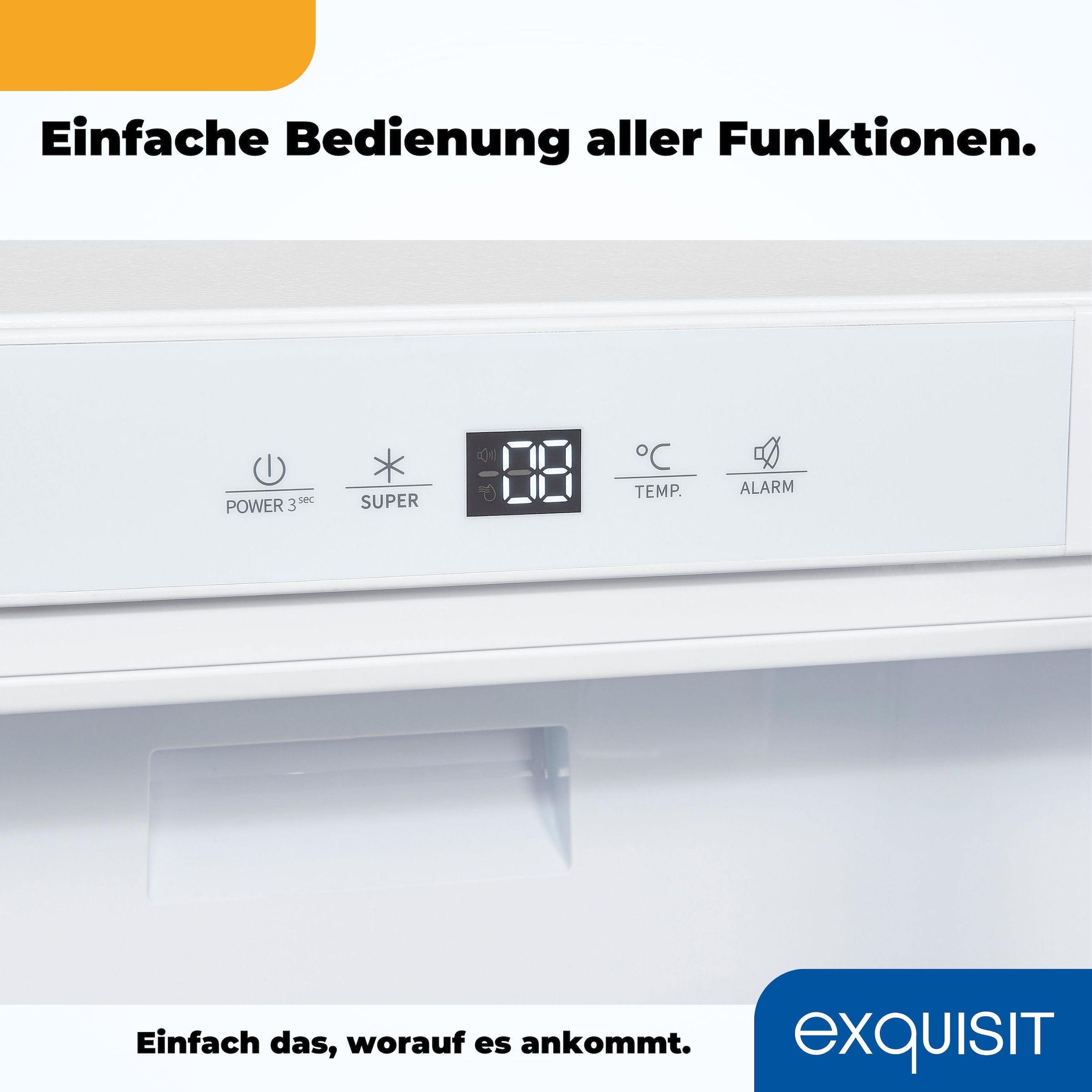 exquisit Einbaukühlschrank »UKS130-4-FE-010E«