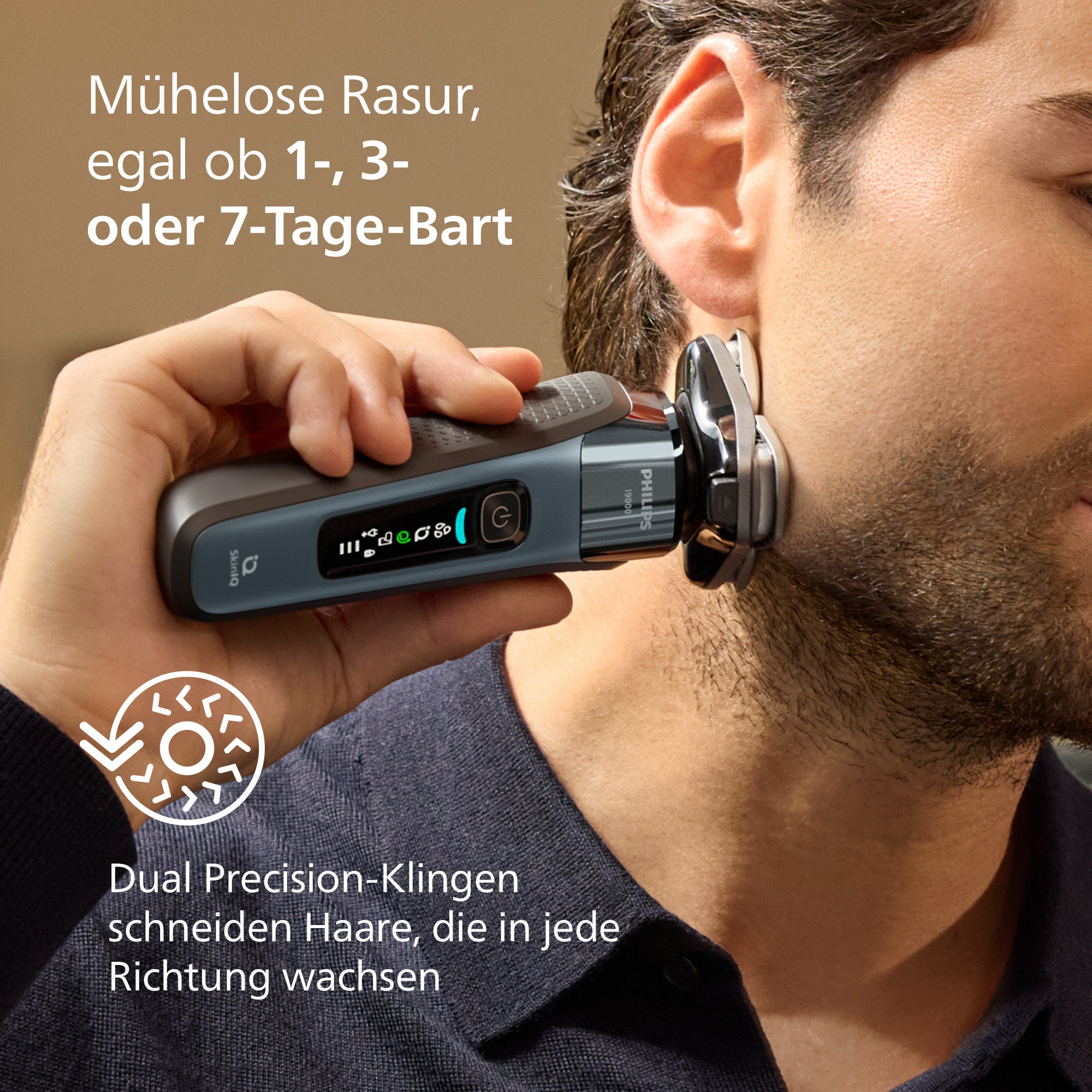 Philips Elektrorasierer »Series i9000 X9001/10«, integrierter Präzisionstrimmer, mit SkinIQ Technologie, inkl. Reiseetui