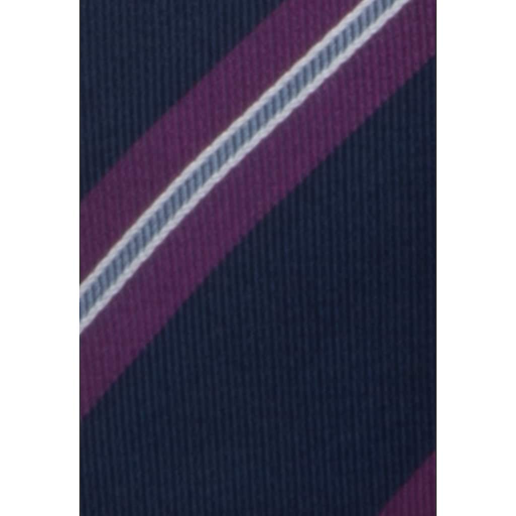 seidensticker Krawatte »Schwarze Rose«, Breit (7cm) Streifen