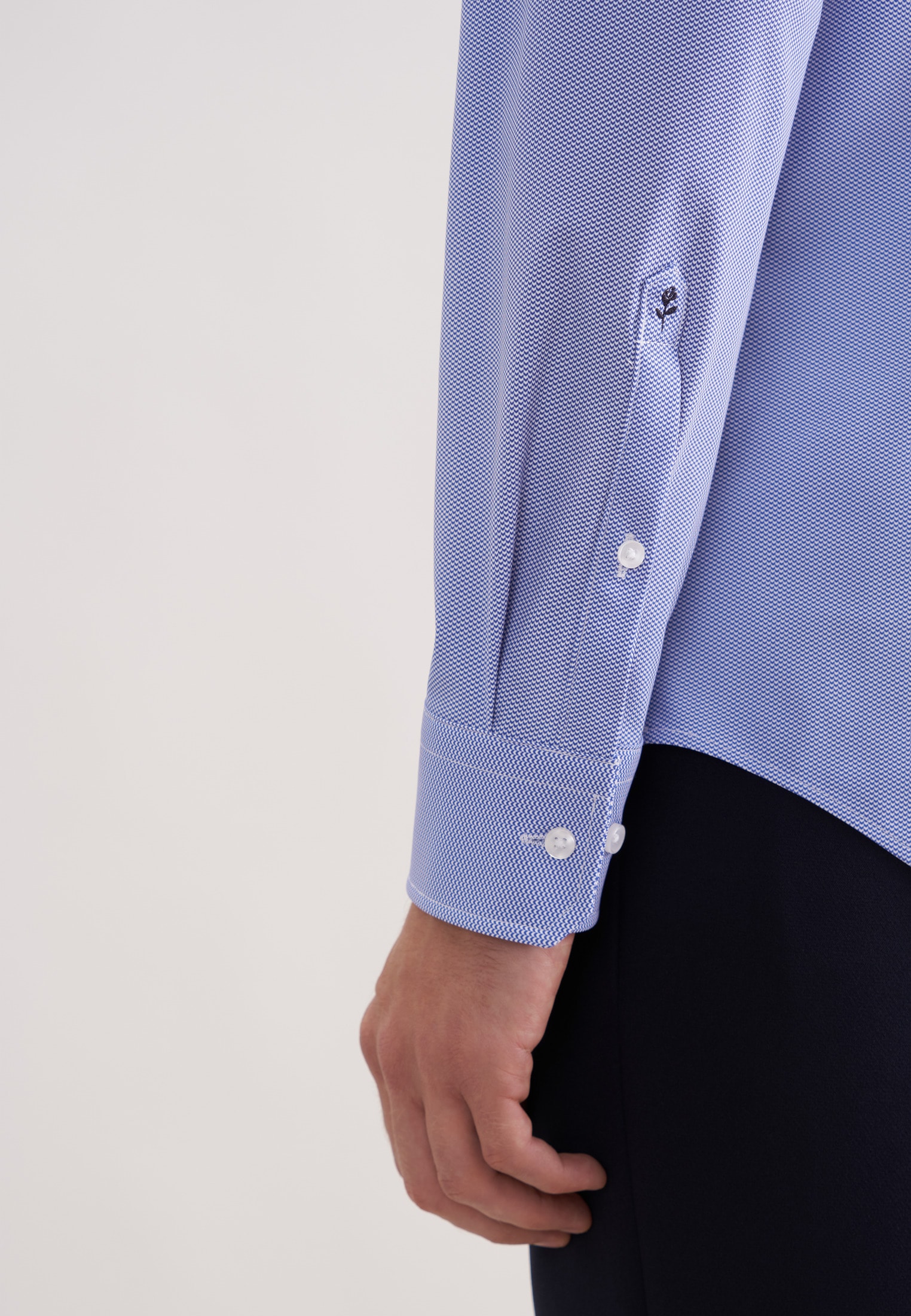 seidensticker Businesshemd »Schwarze Rose« Slim 1/1 Kentkragen Druck