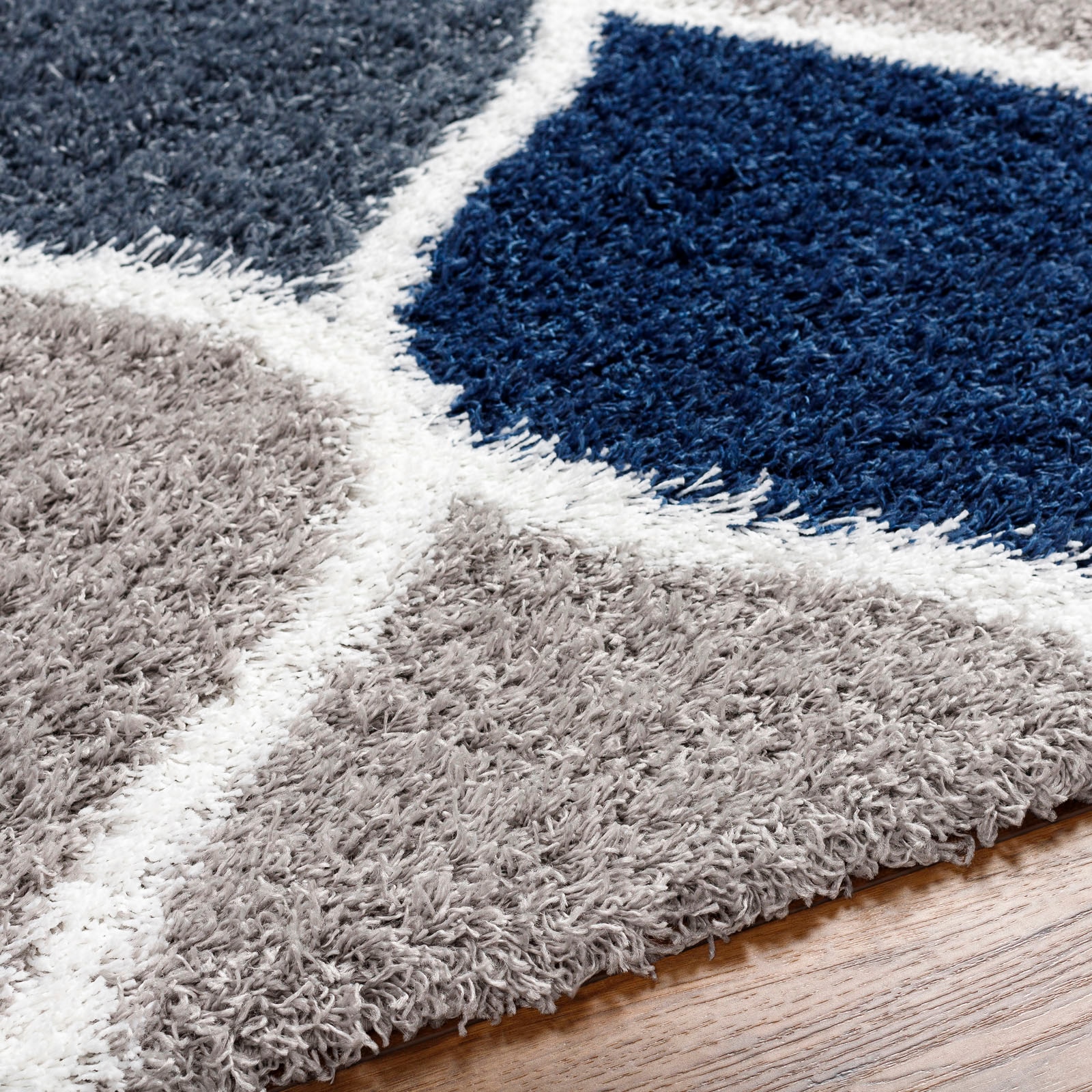 Livabliss Hochflor-Teppich »SMOLENSK«, rechteckig, 52 mm Höhe, Flauschig, Langflor, Weich, Boho Wohnzimmerteppich, Grau