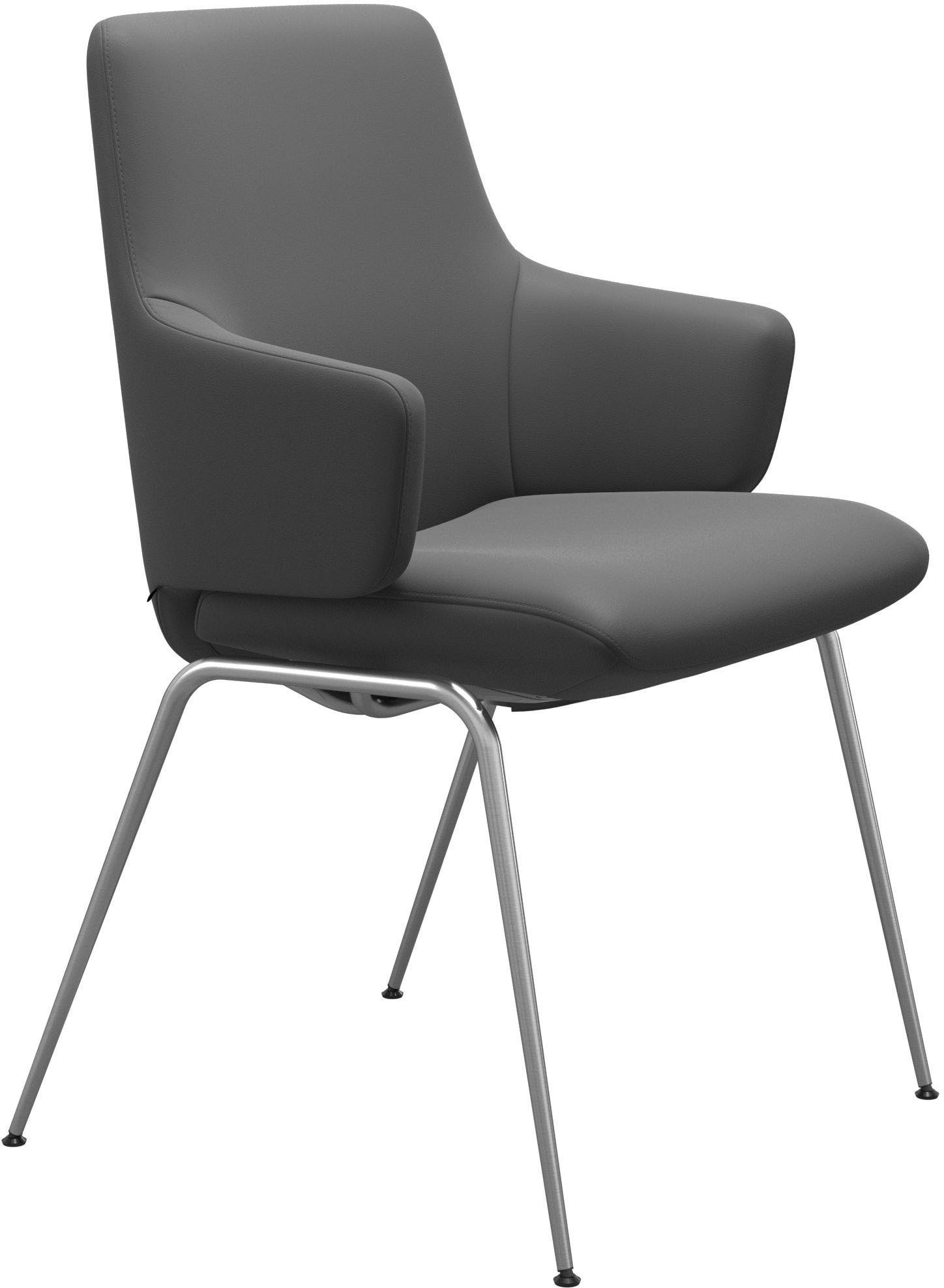Stressless® Polsterstuhl »Laurel«, Leder BATICK, Low Back mit Armlehne, Größe L, mit Beinen aus Stahl in Chrom matt