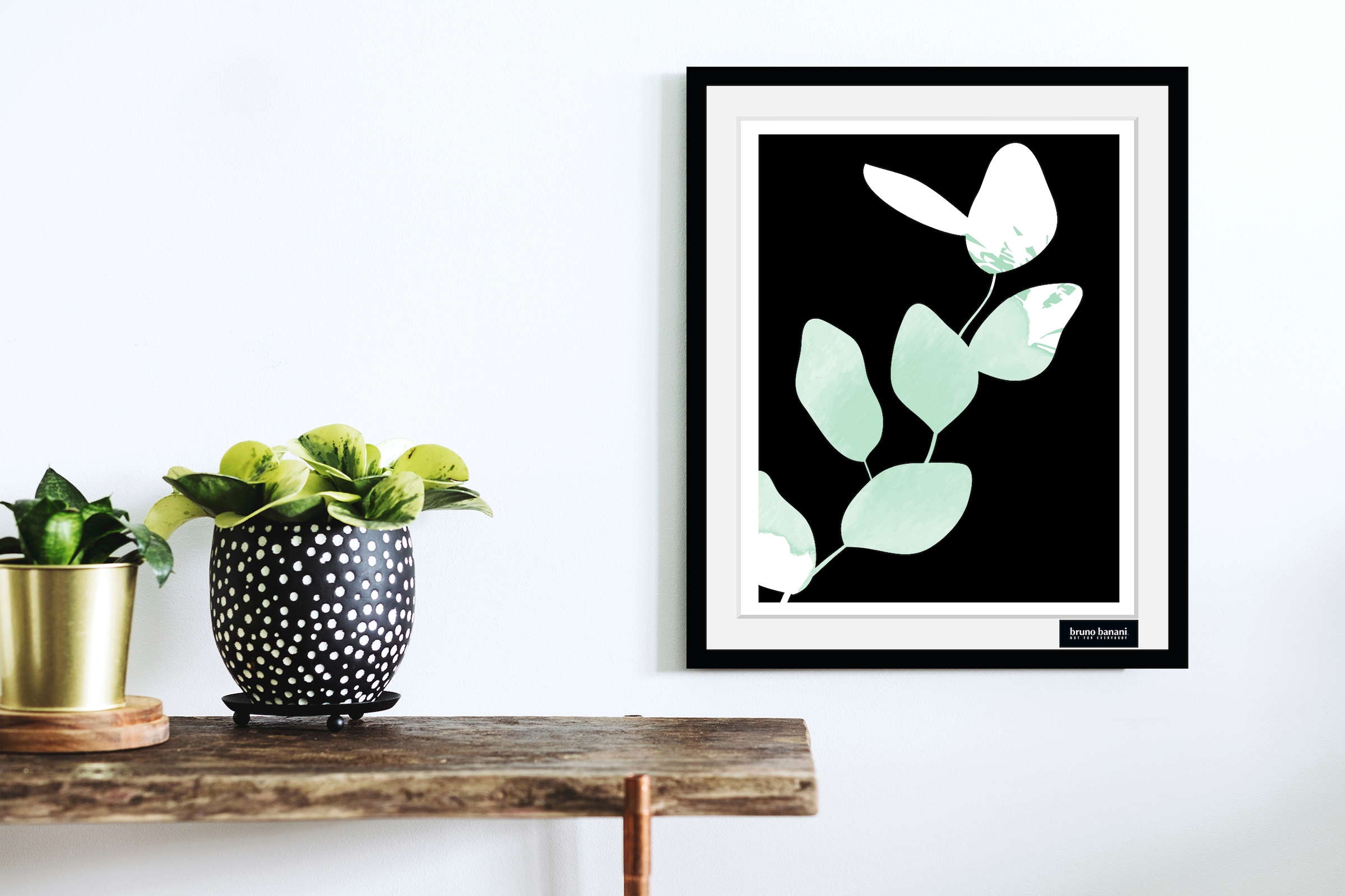 Bruno Banani Bild mit Rahmen »Eukalyptus - Gerahmter Digitaldruck - Wandbild« Blumenbilder | Kunst | Modern 1 Stk. tlg. Holzrahmen - Dekoration