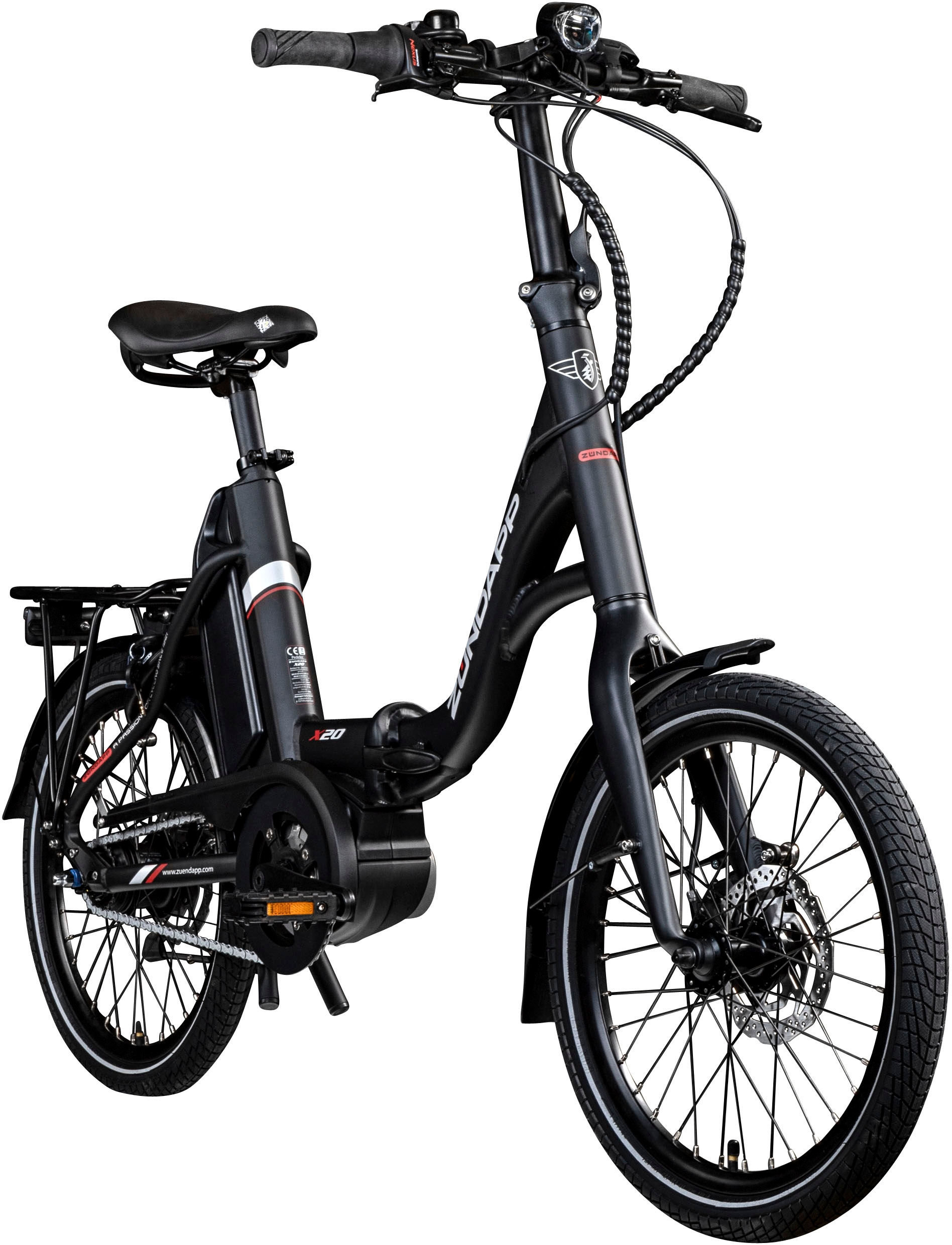 Zündapp E-Bike »X20«, 7 Gang, Shimano, Nexus, Mittelmotor 250 W, Pedelec, Elektrofahrrad für Damen u. Herren, Faltrad