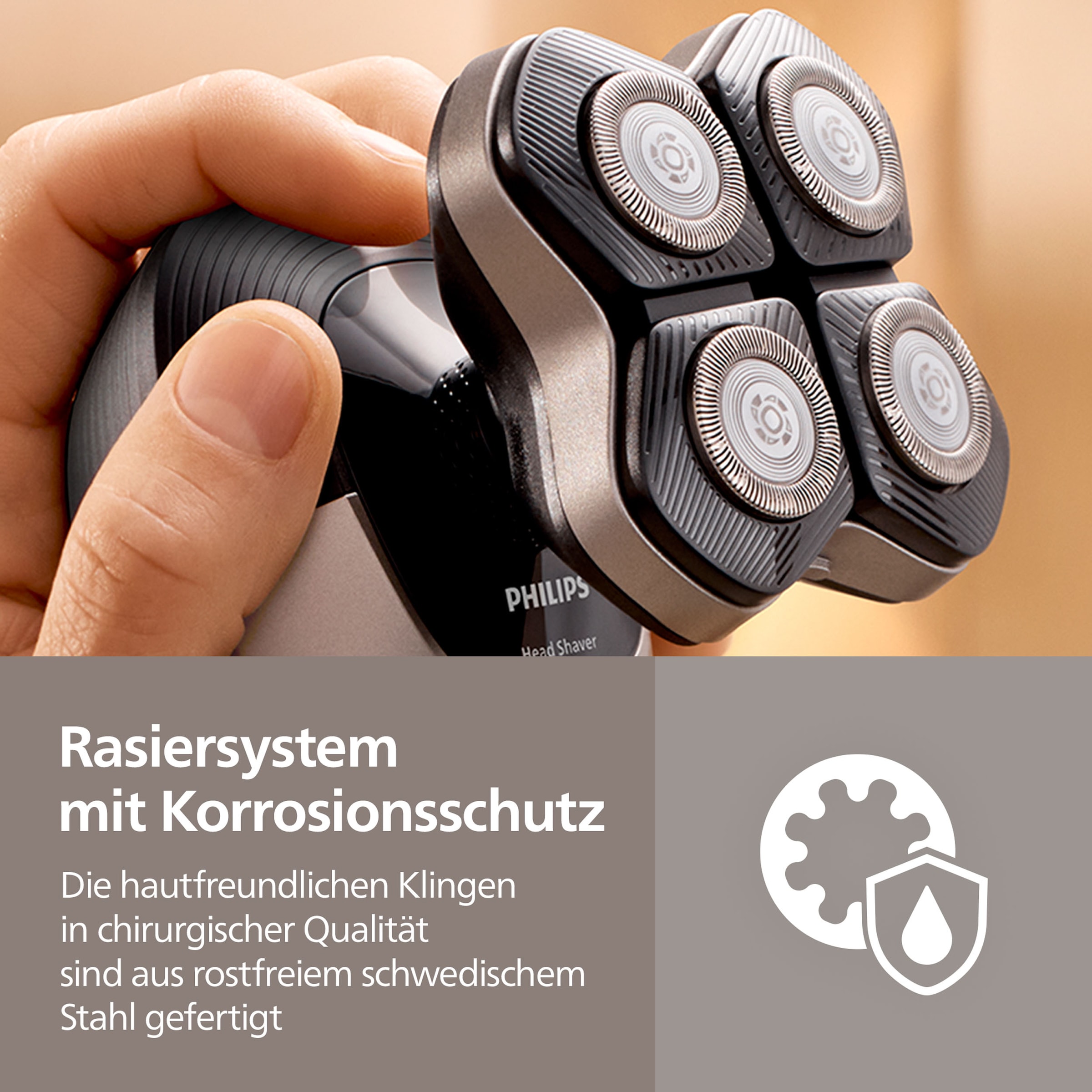 Philips Ersatzscherköpfe »HS740/15 passend zu Glatzenrasier HS5980/15 & HS7980/15« mit 36 ComfortCut Klingen, nass und trocken verwendbar