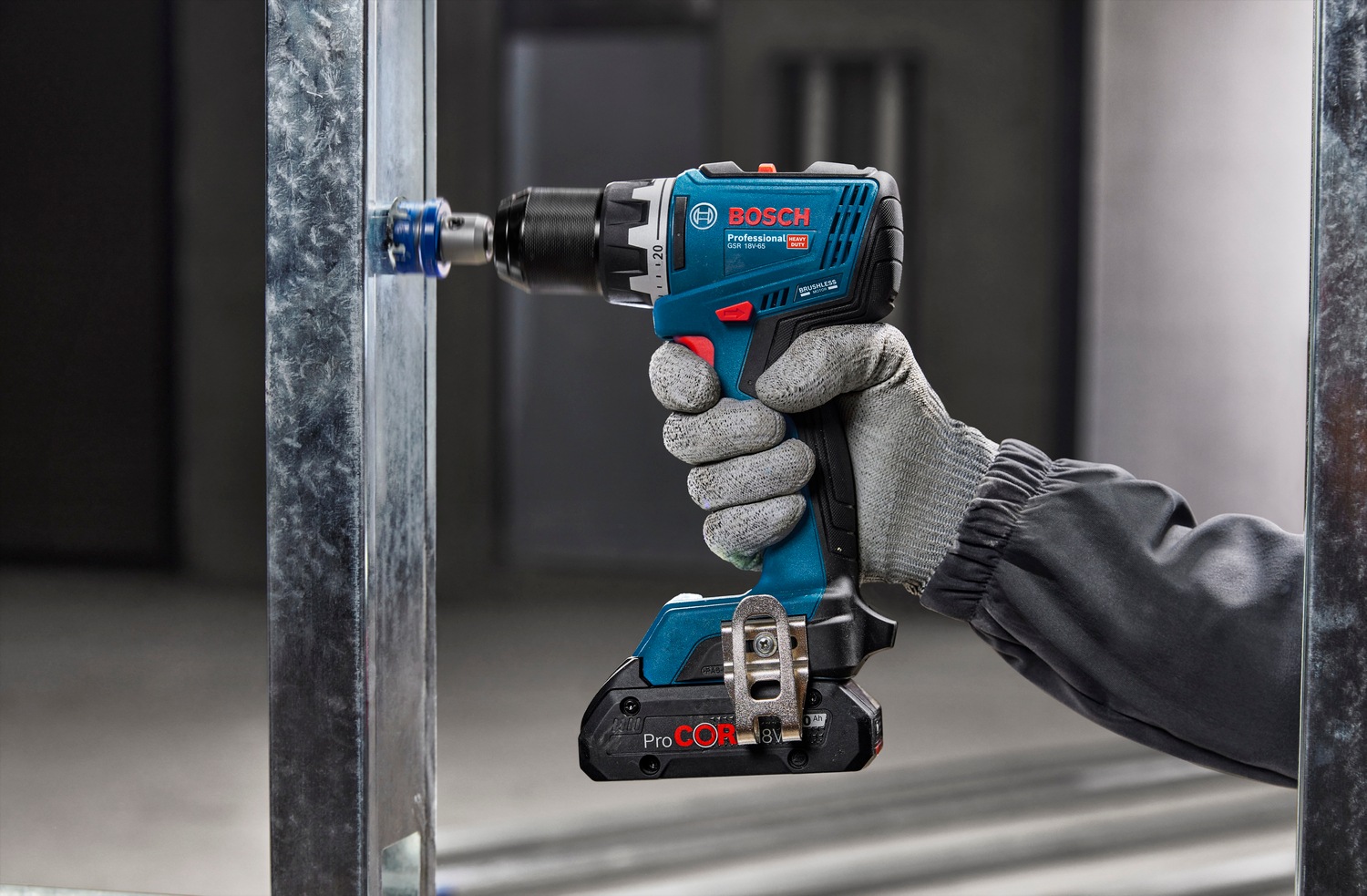 Bosch Professional Akku-Bohrschrauber »»GSR 18V-65««, Inkl. 2x Akku GBA 18V 5,0Ah, in L-BOXX 136