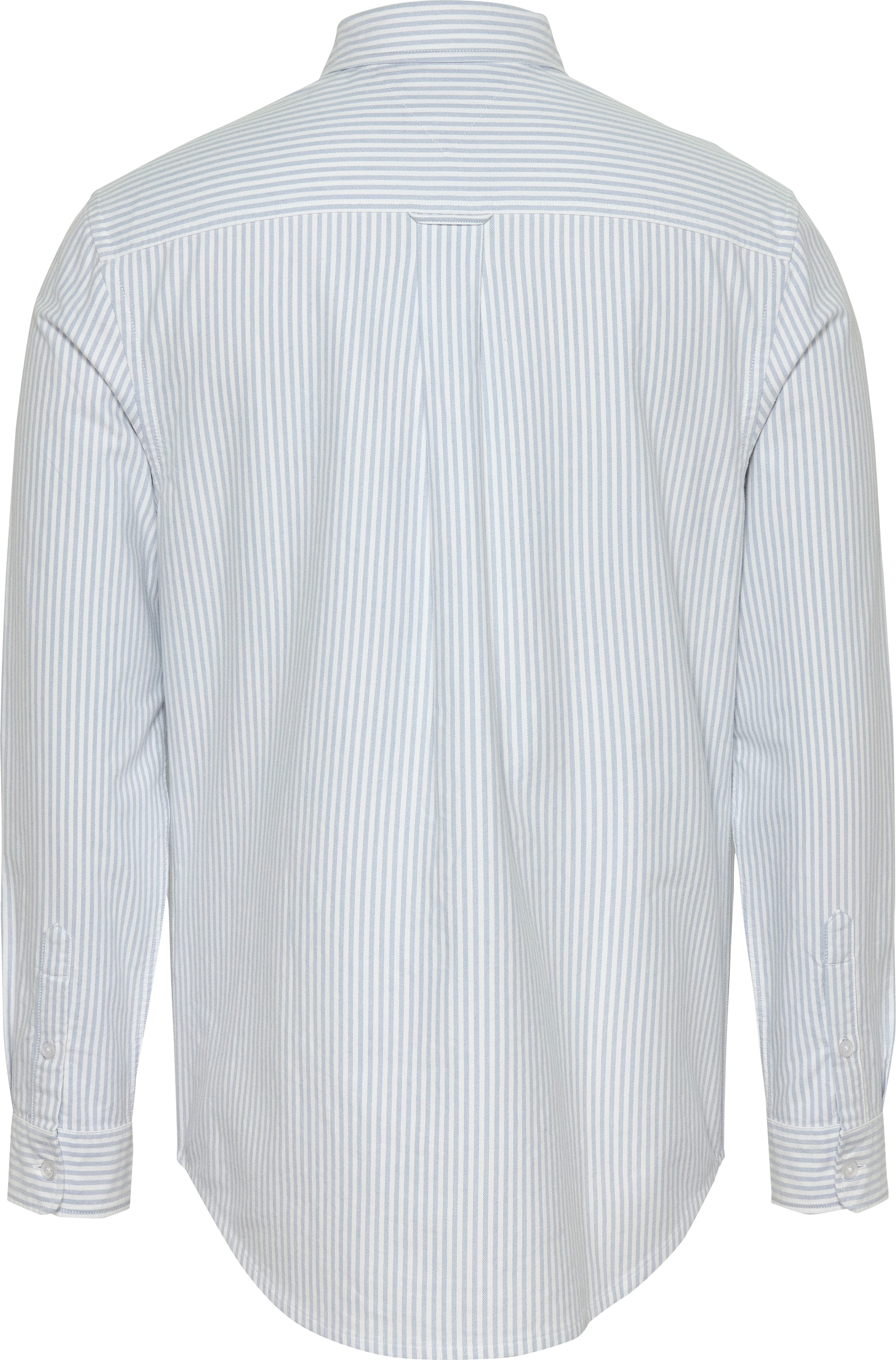 Tommy Jeans Langarmhemd »TJM STRIPE OXFORD SHIRT EXT«, mit Logostickerei