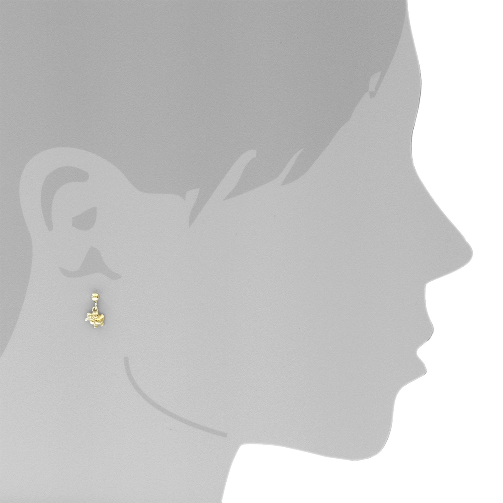 OSTSEE-SCHMUCK Paar Ohrhänger »- Entchen - Gold 333/000 -,«