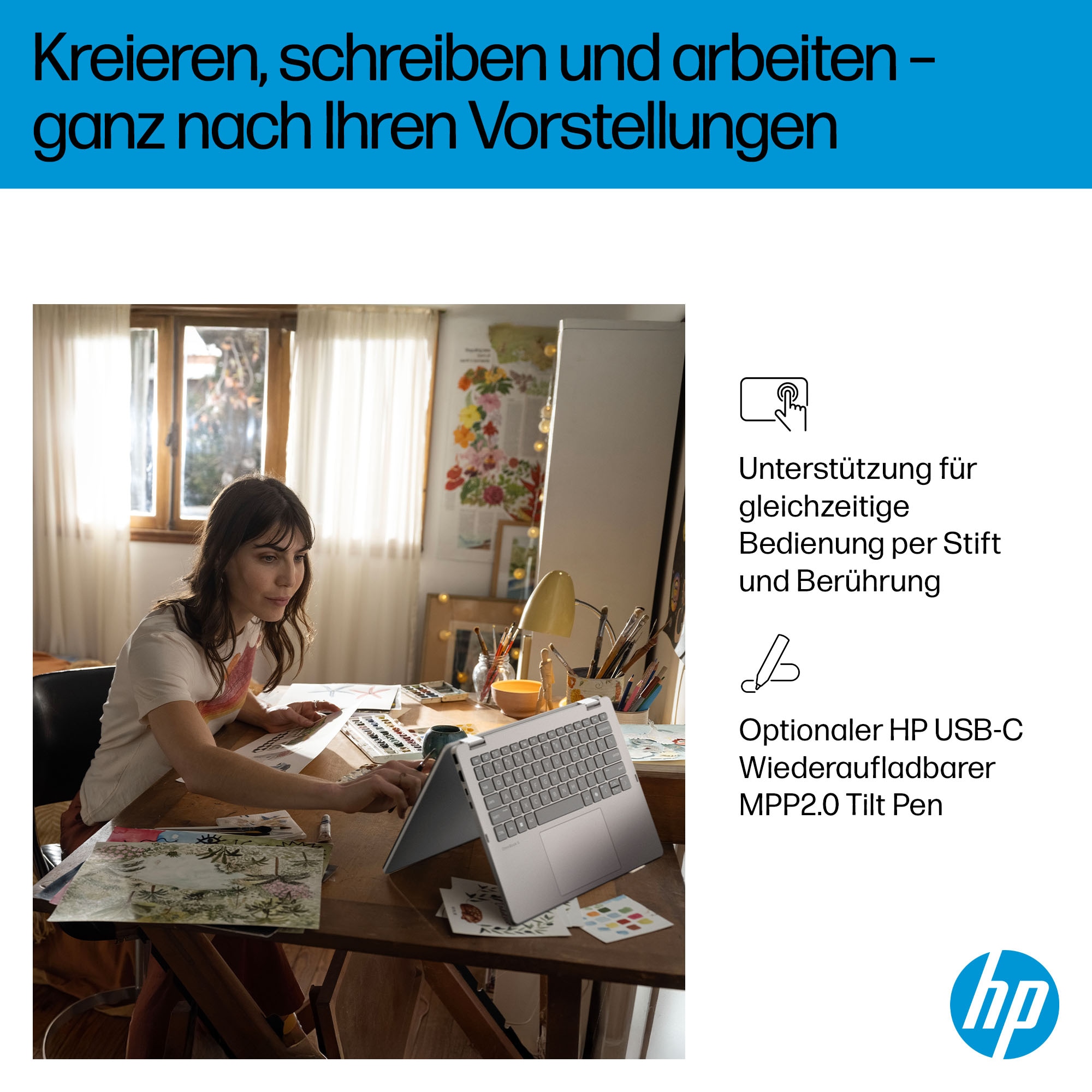 HP Convertible Notebook »14-fp0250ngx« 35,56 cm / 14 ″ Intel Core 5 Intel Graphics 256 GB SSD