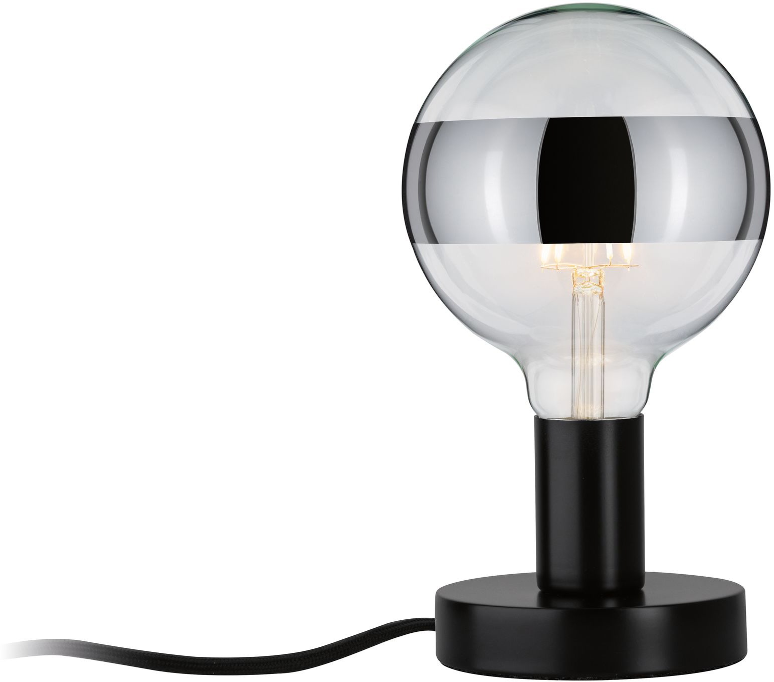 Paulmann Tischleuchte »Haldor«, 1 flammig, Leuchtmittel E27 | ohne Leuchtmittel, E27, max. 1x60W E27, Schwarz, 230V, Metall