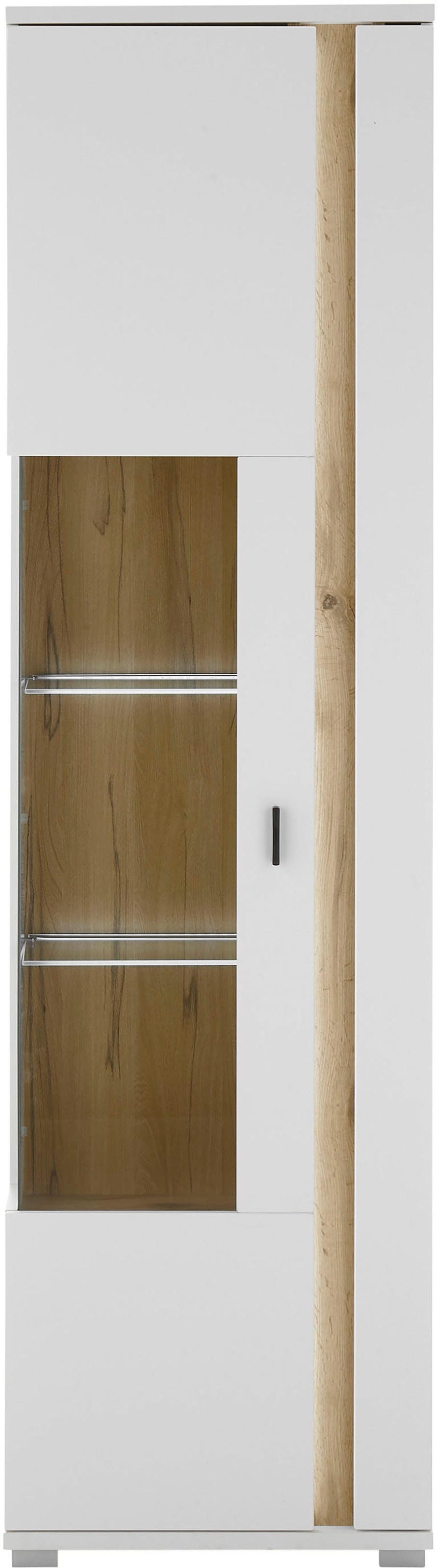 INOSIGN Vitrine »LONG ISLAND«, (1 St.), in moderner Trendfarbe,inklusive senkrechter Beleuchtung,Breite 55 cm