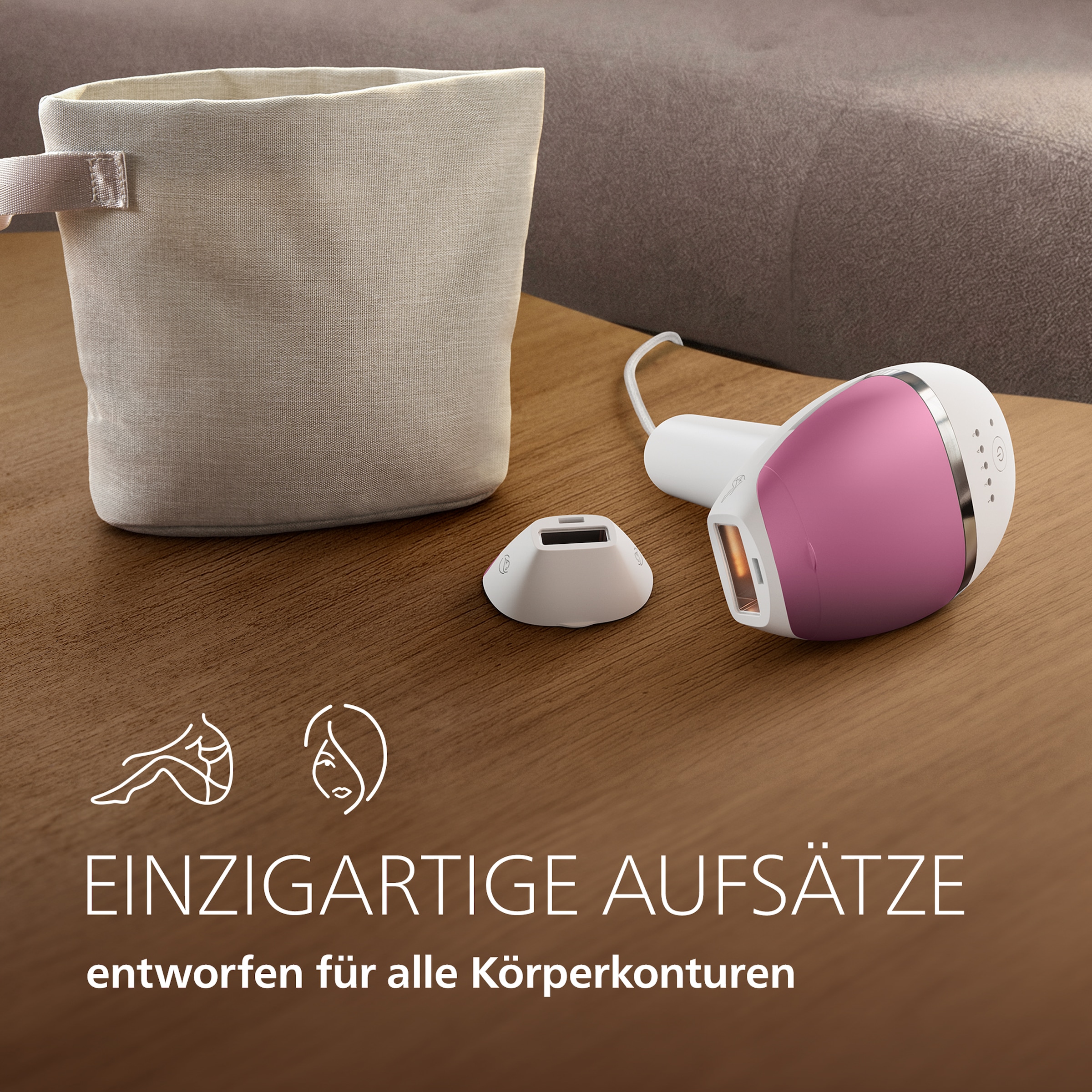 Philips IPL-Haarentferner »Philips Lumea Series 8000 BRI934/00« 2 Aufsätze (Gesicht, Körper)
