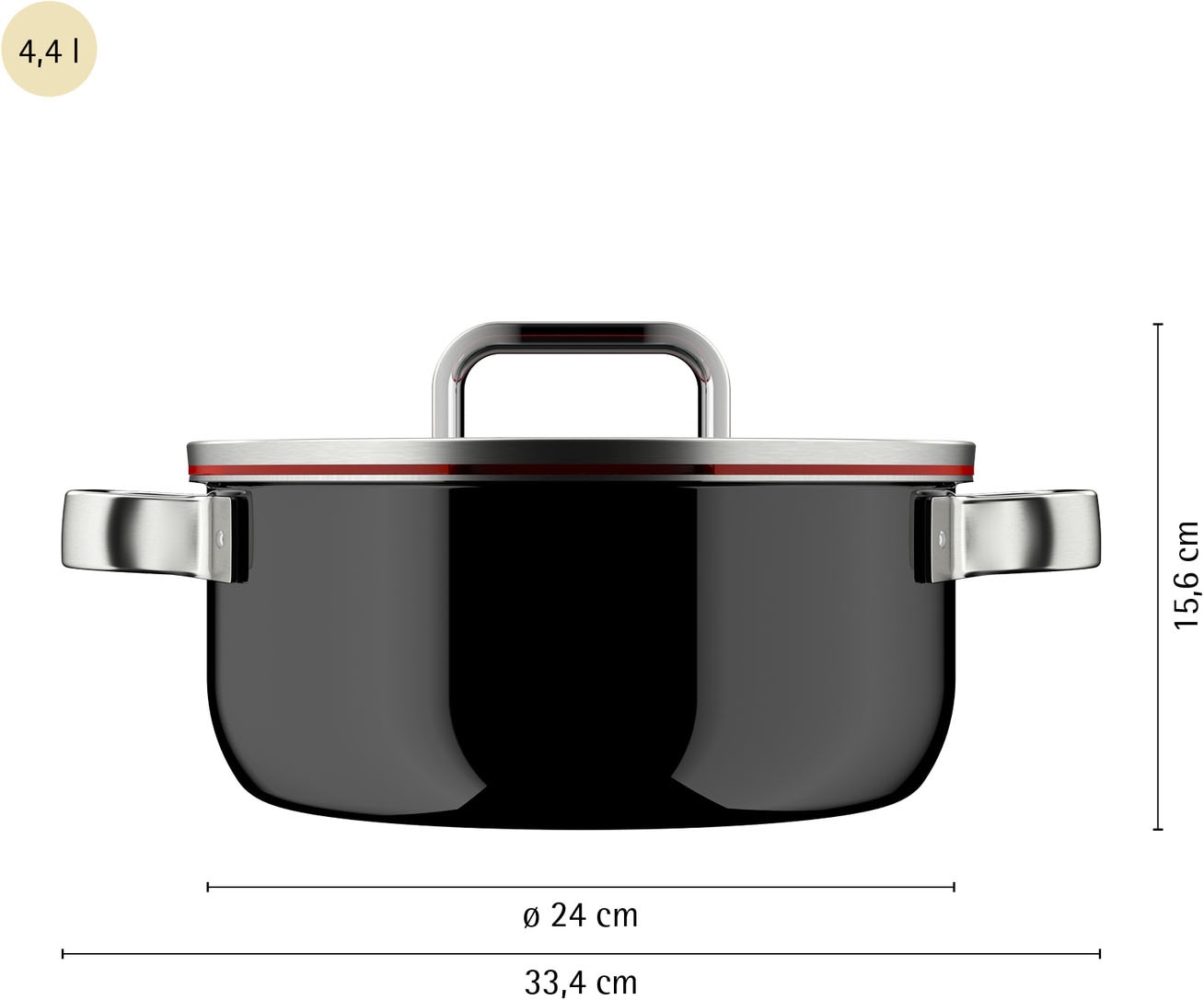 WMF Bratentopf »Fusiontec Function Pro« Edelstahl | Glas