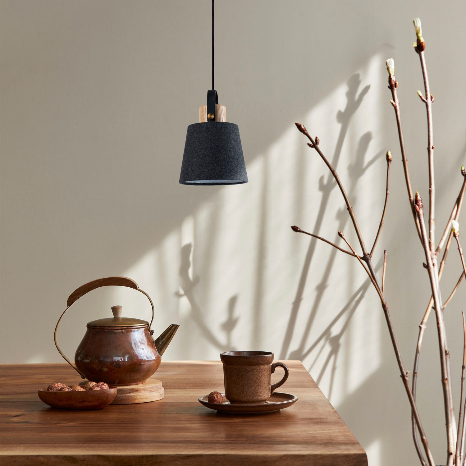 Paco Home Pendelleuchte »MARTA«, Leuchtmittel E27 | ohne Leuchtmittel, Wohnzimmer Esszimmer Industrial Design E27 Stoffschirm 1,5m Kabel
