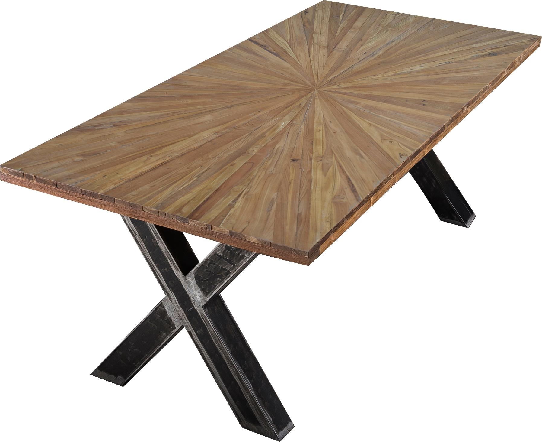 SIT Esstisch »Romanteaka« mit sonnenförmig gemusterter Tischplatte, Shabby Chic, Vintage