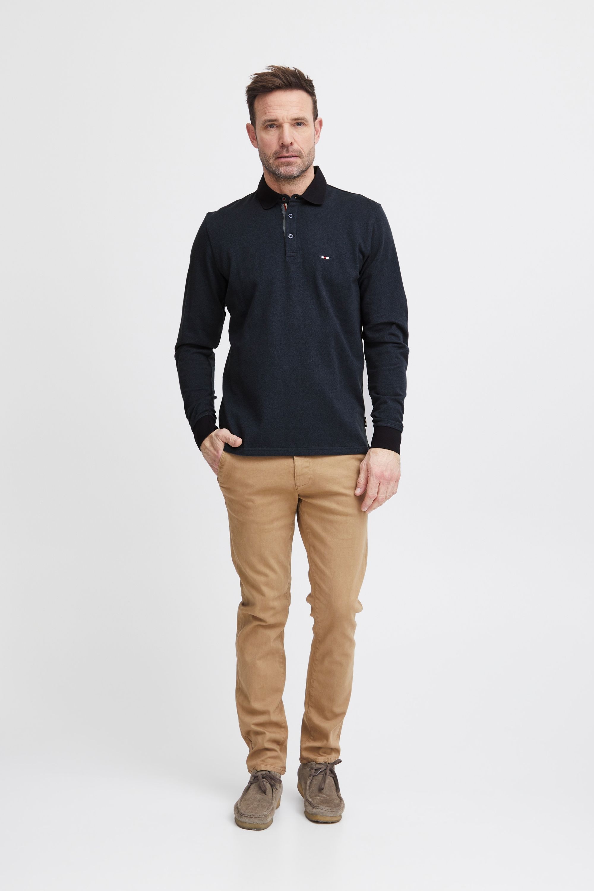 FQ1924 Longsleeve »Longsleeve FQPETER two tone polo pique LS«