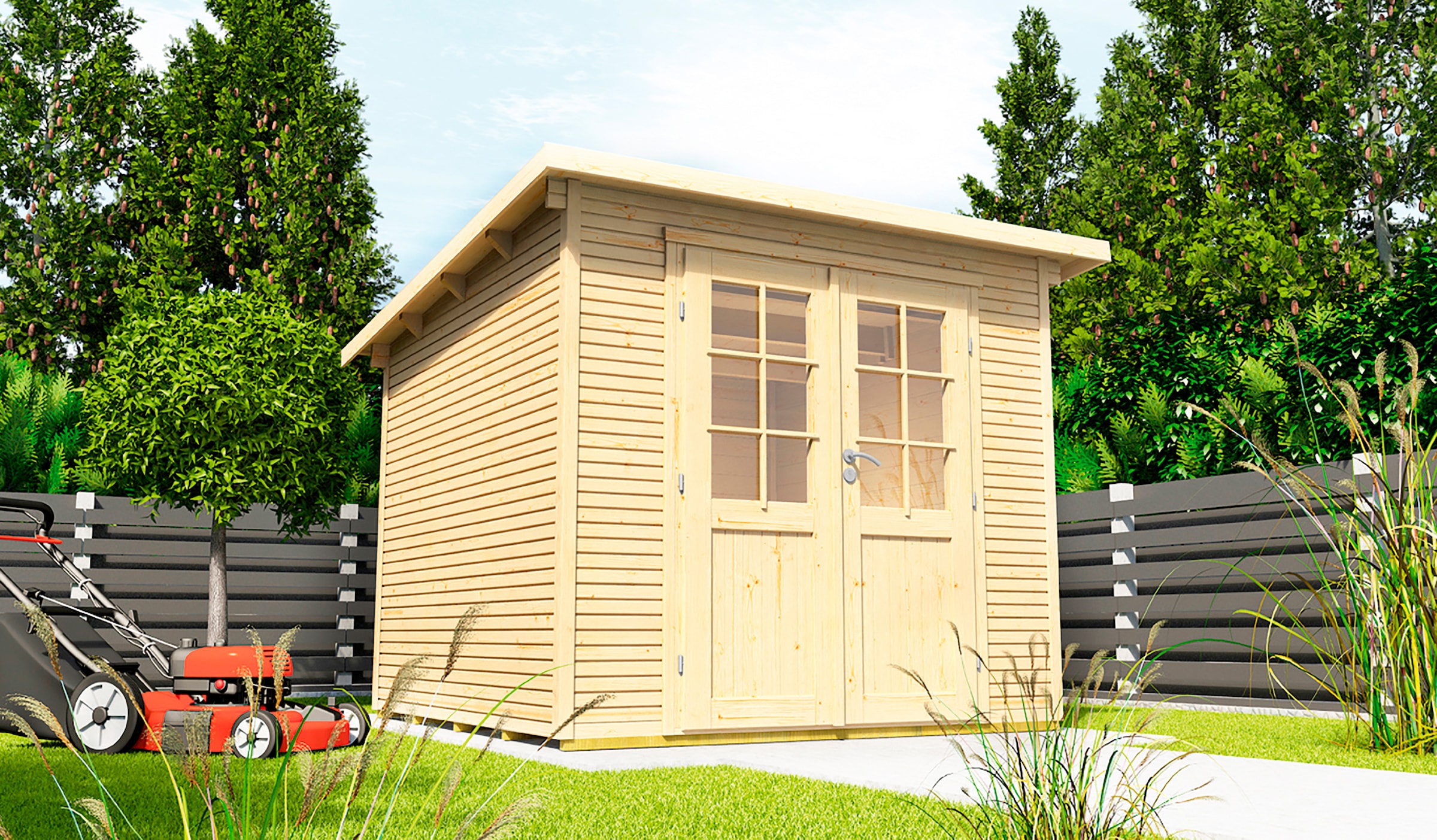 Wolff Gartenhaus »Pulti Softline 3024«