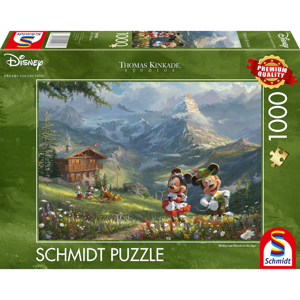 Schmidt Spiele Puzzle »Disney, Mickey & Minnie in den Alpen«