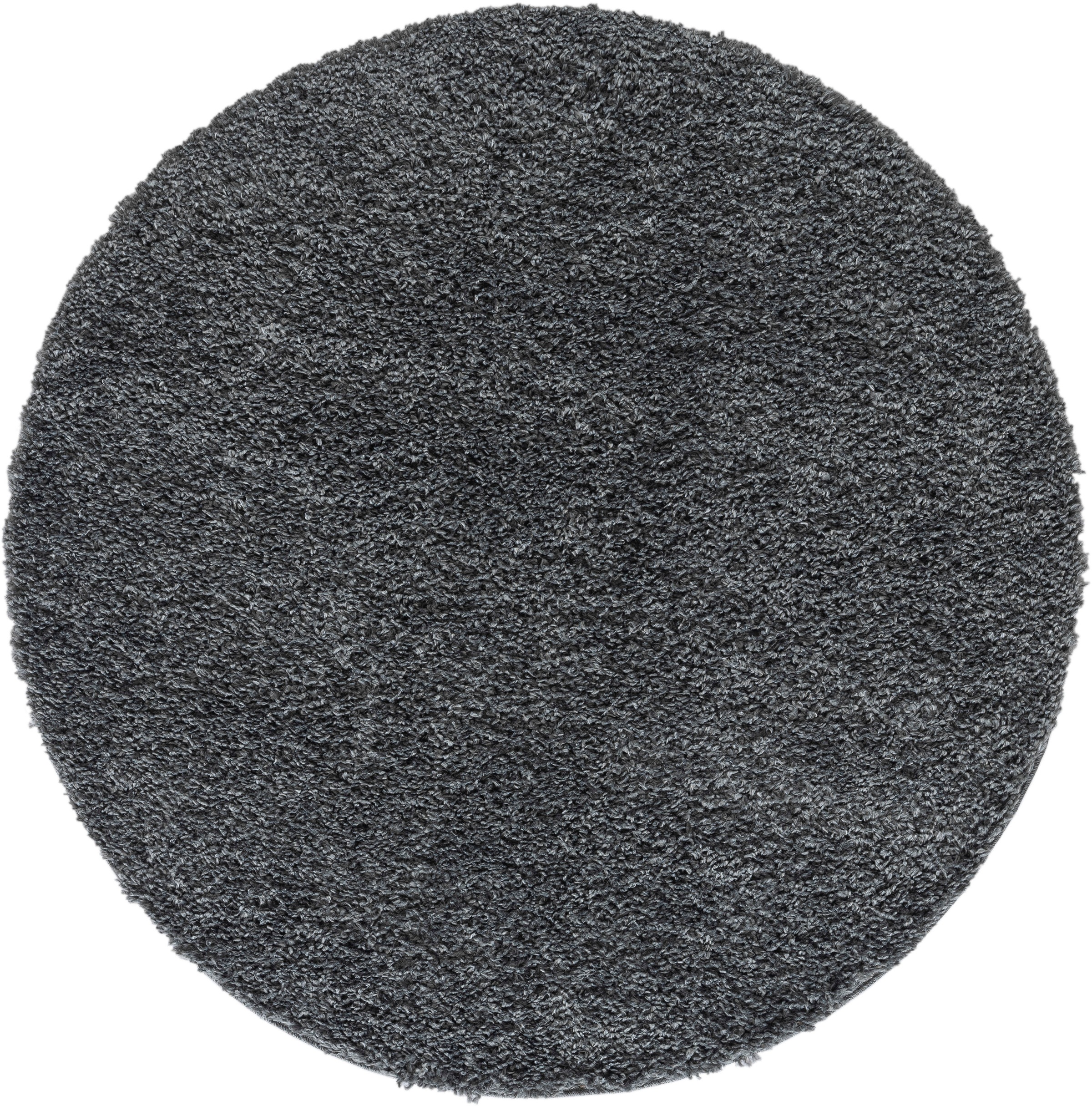 Myflair Möbel & Accessoires Hochflor-Teppich »My Shaggy«, rund, 37 mm Höhe, Shaggy, Uni Farben, leicht glänzend, Microfaser, extra flauschig
