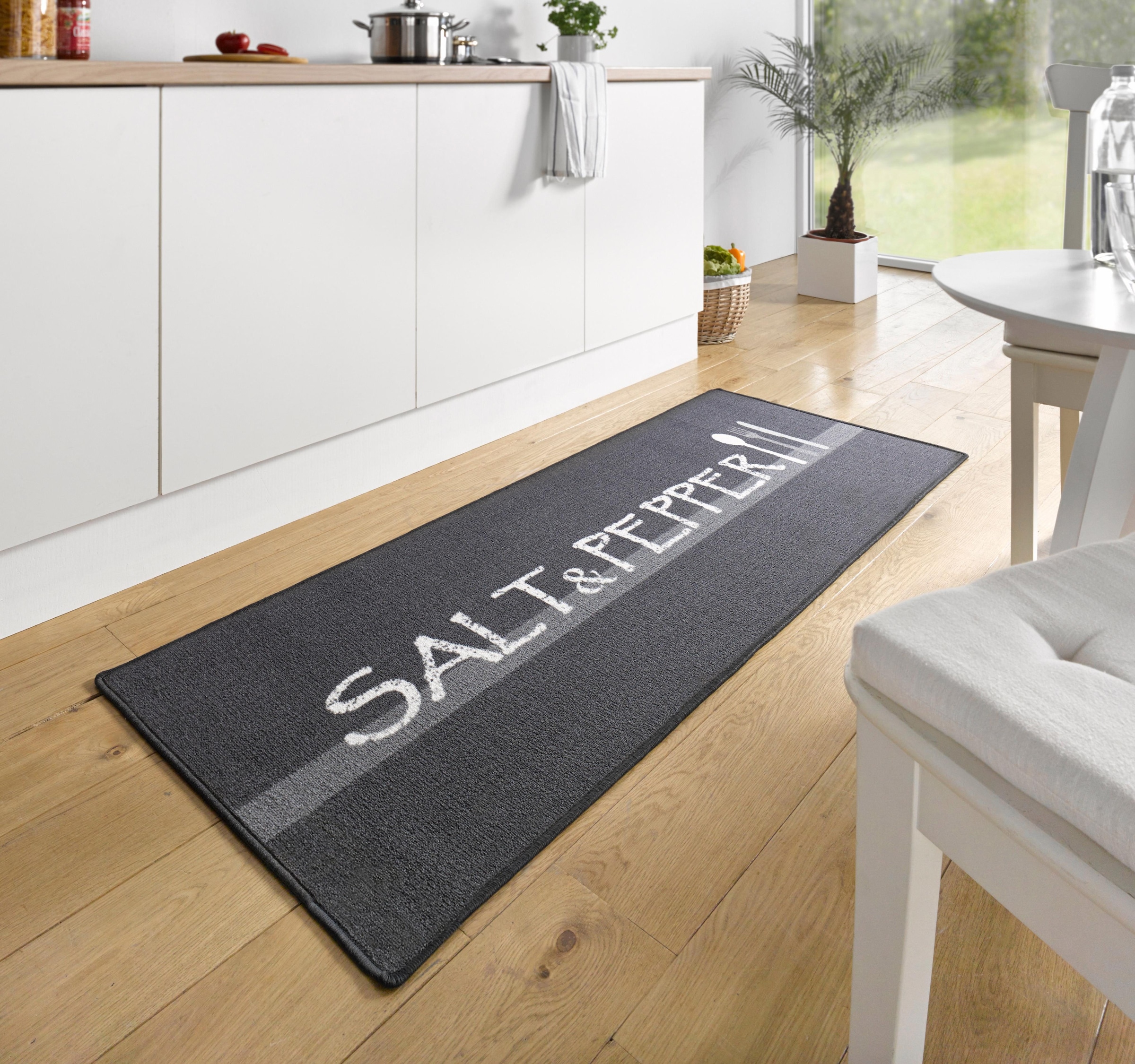 HANSE Home Küchenläufer »Salt & Pepper«, rechteckig, 8 mm Höhe, Läufer, Rutschfest, Küchenteppich, Küche, Teppich, Pflegeleicht