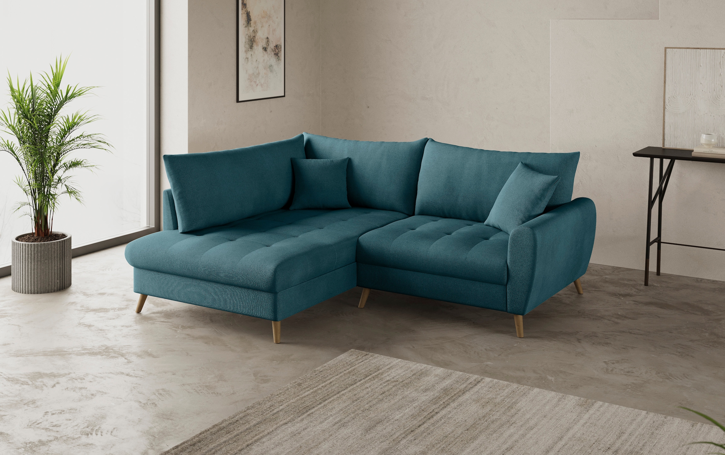Mr. Couch Ecksofa »Blackburn II, L-Form«, Mit Kaltschaumpolsterung bis 140 kg belastbar
