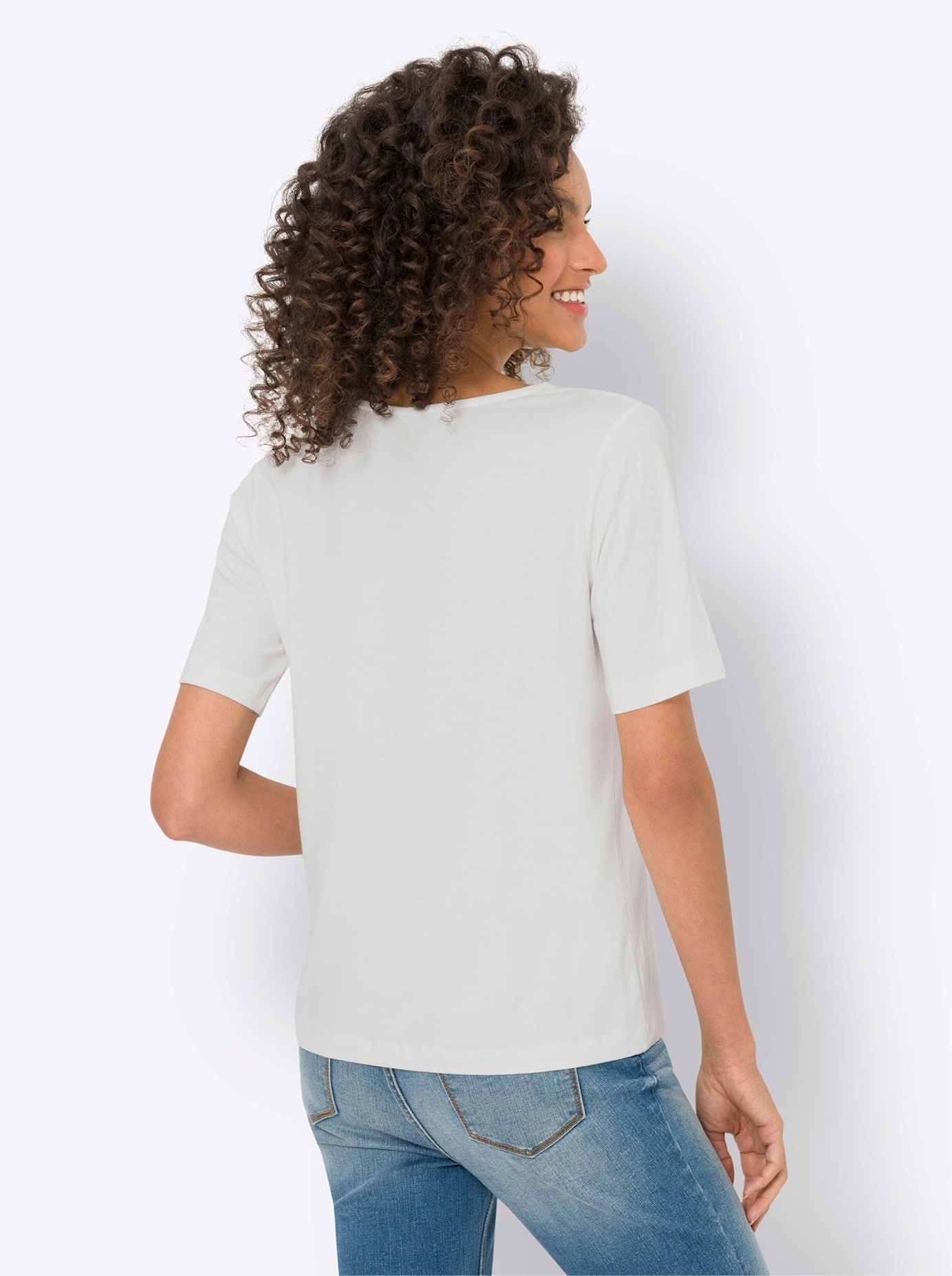 heine Rundhalsshirt »Shirt«, (1 tlg.)