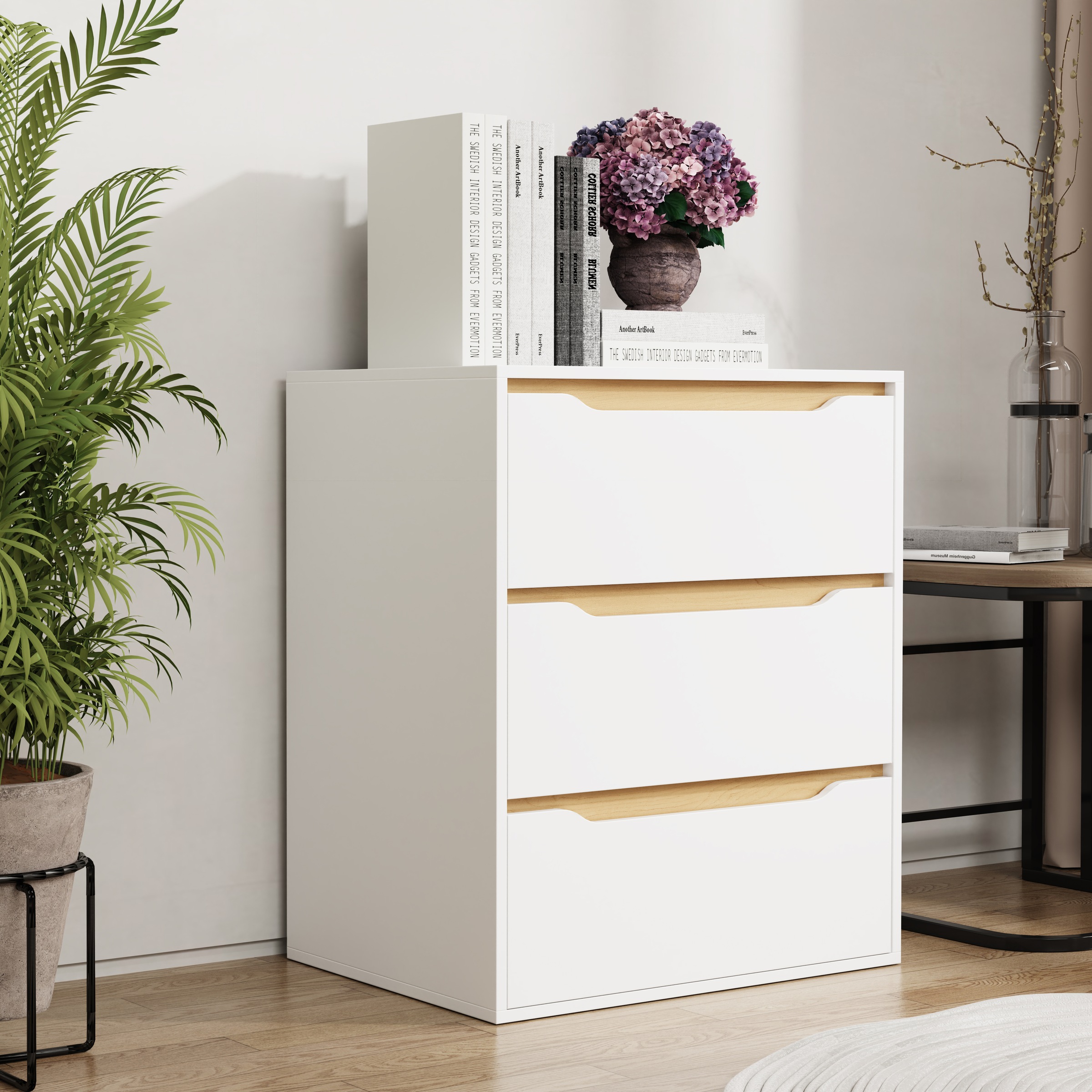 VCM Kommode »Sideboard Kommode Nachttisch Schublade Malira L« 1 Stk. tlg.