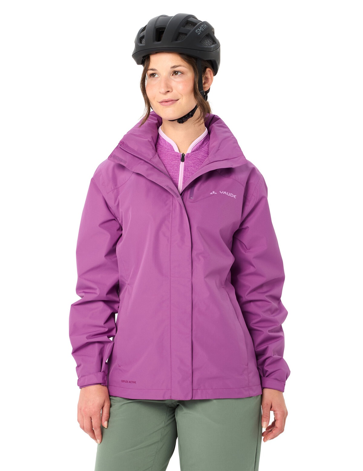 VAUDE Fahrradjacke »Women's Escape Bike Light Jacket« mit Kapuze für Radsport, Wandern und Nordic Walking, wasserabweisend, winddicht