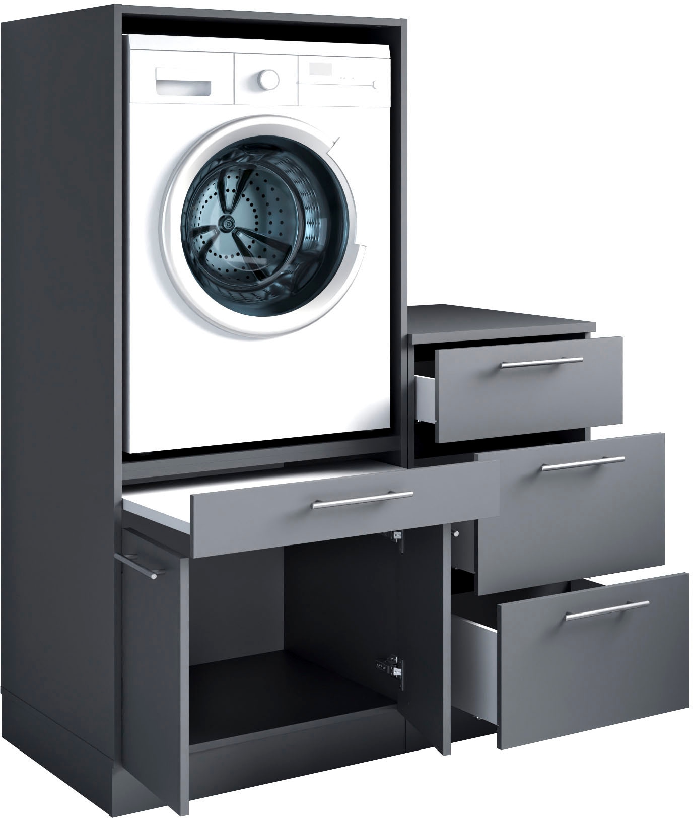 Laundreezy Mehrzweckschrank-Set »Laundreezy, 2-tlg. Mehrzweckschrank-Set B/H/T 118/162/68 cm« 2 Stk. tlg.