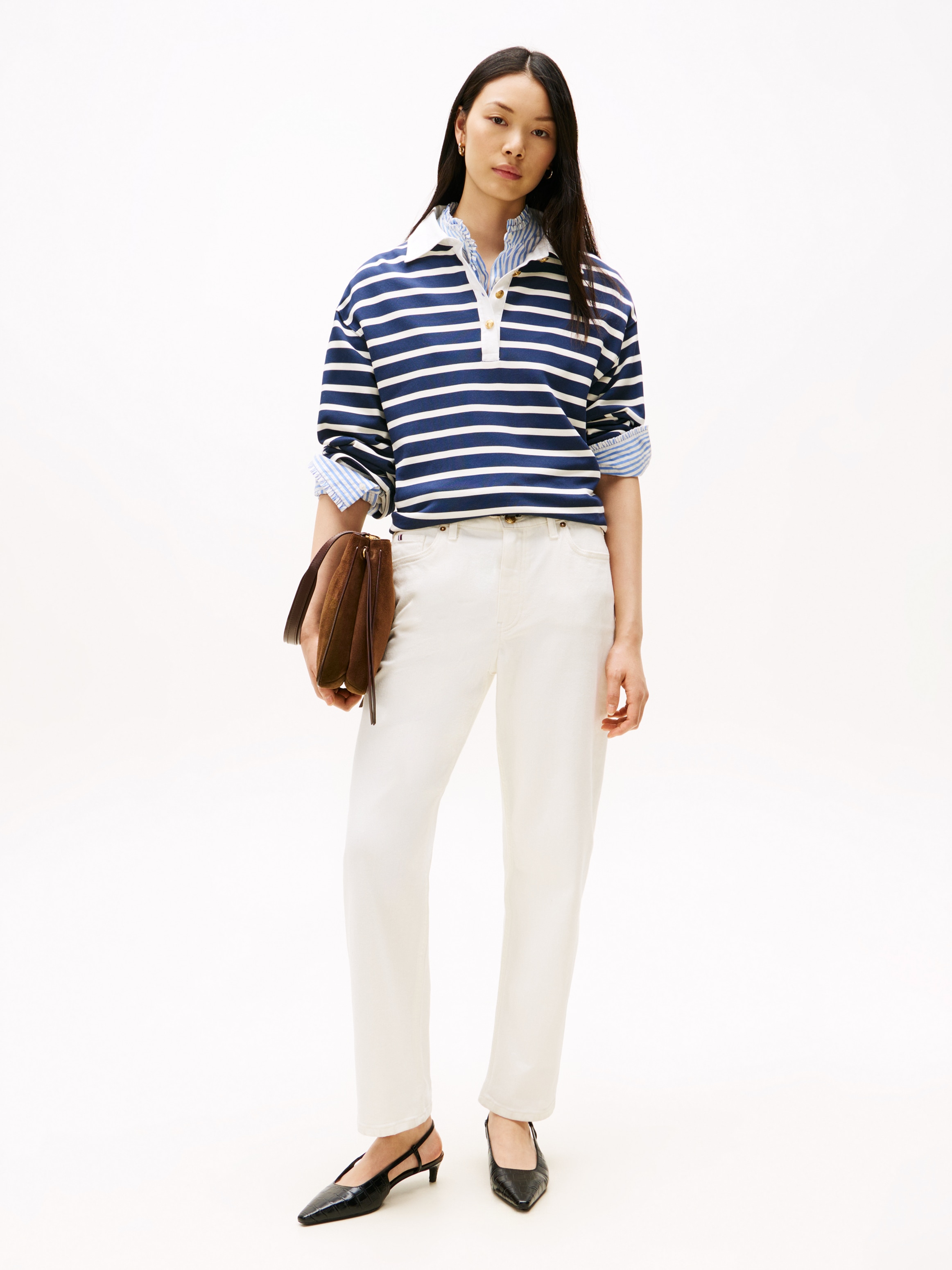 Tommy Hilfiger Sweatshirt »GOLD BUTTON RUGBY TERRY SWTSHRT«
