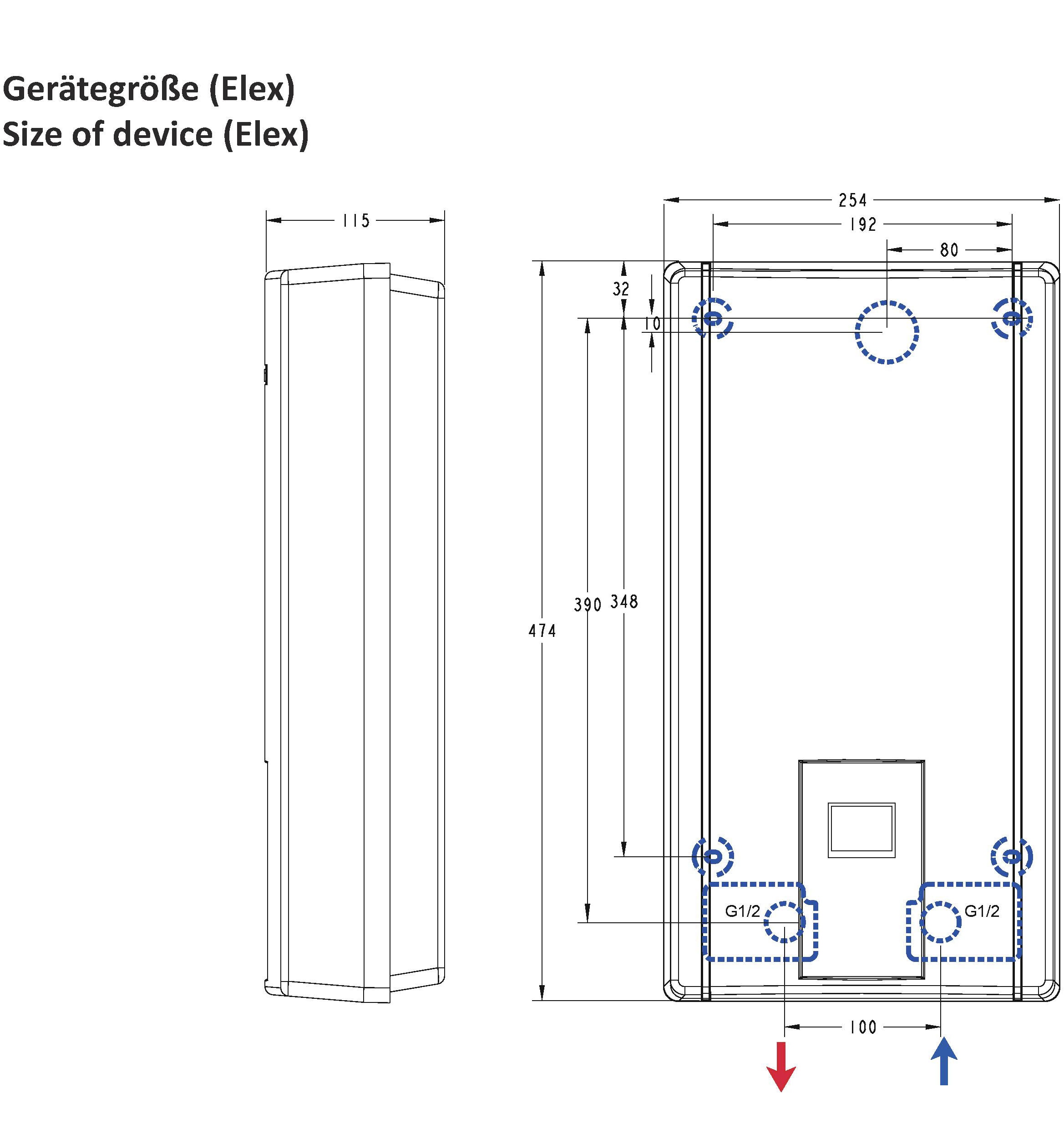 Thermoflow Durchlauferhitzer »Thermoflow Elex 18 / 21«, mit LC-Display