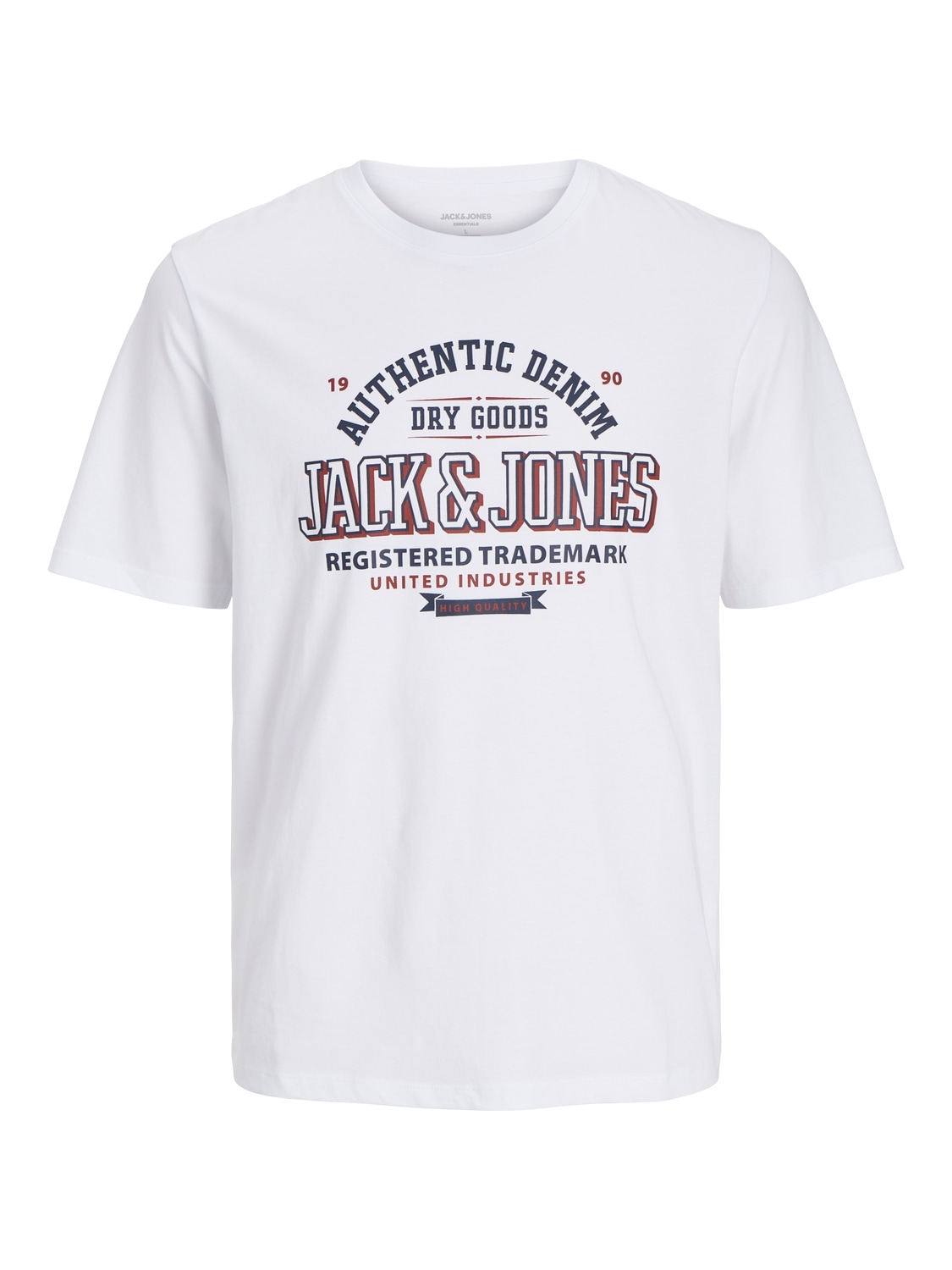 Jack & Jones PlusSize T-Shirt »JJELOGO TEE SS O-NECK 2 COL AW24 S PLS«, mit Frontprint