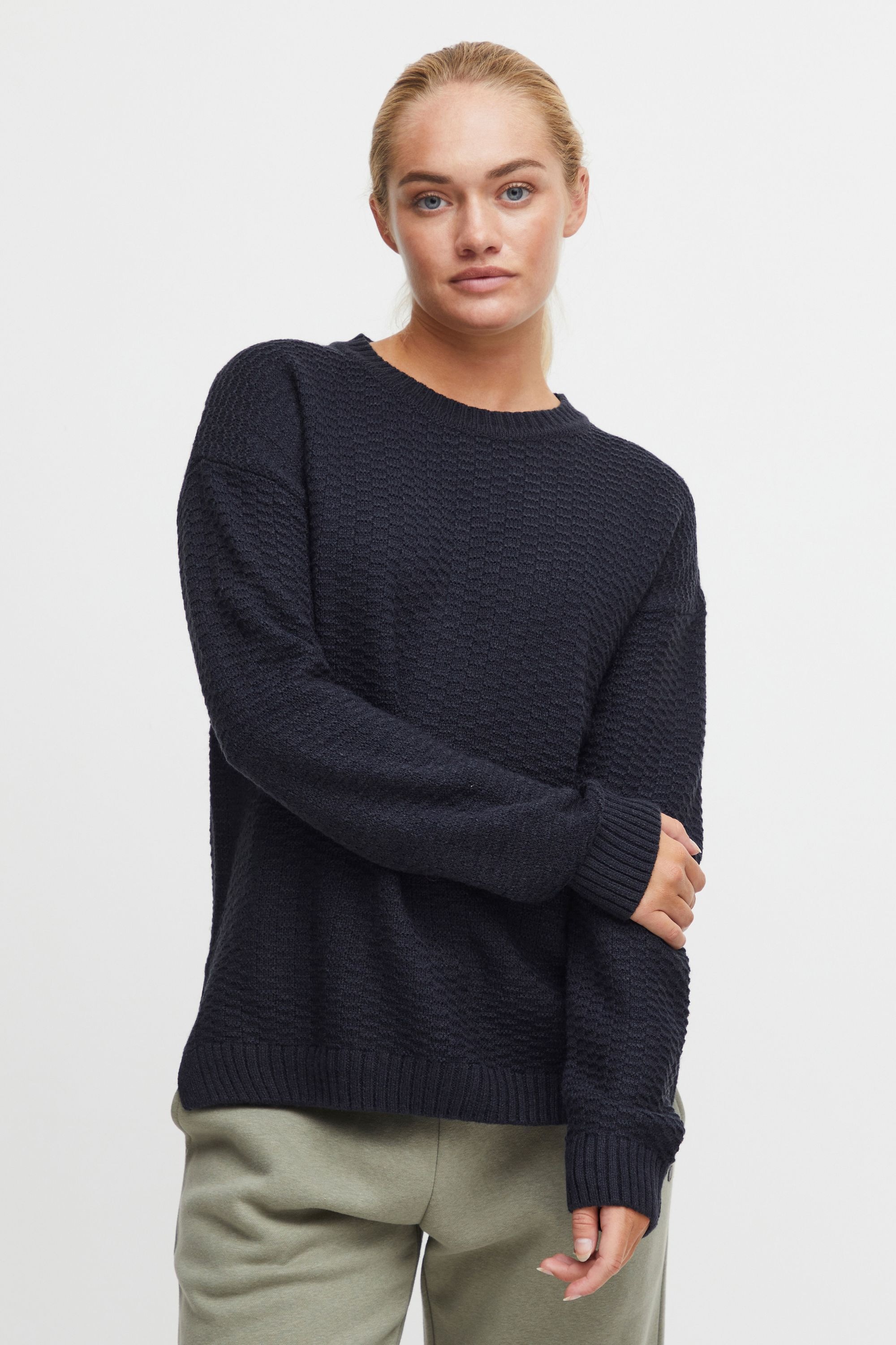 OXMO Strickfleece-Pullover »Strickpullover OXMilla«