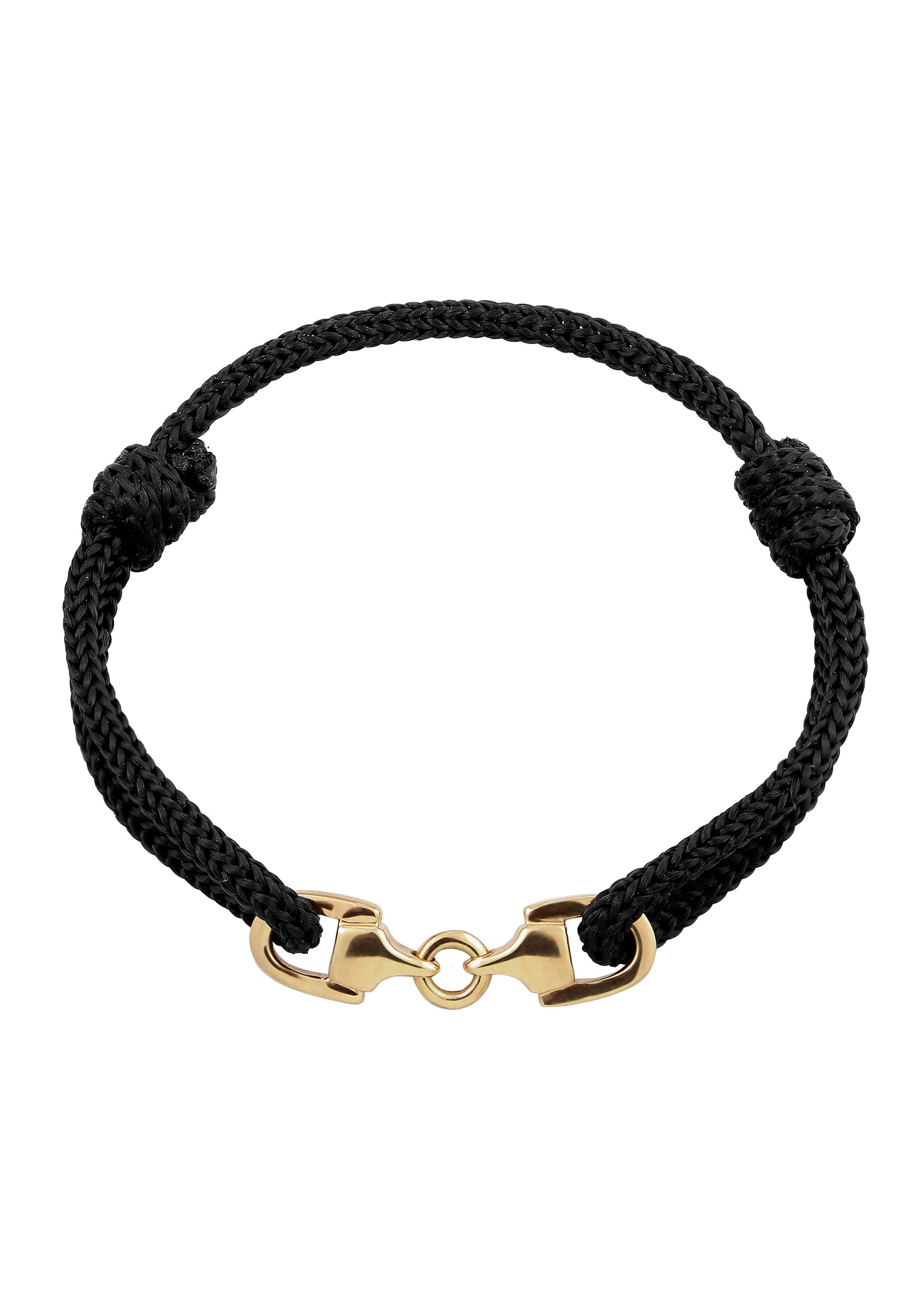 Elli Armkette »Armband Nylonband Steigbügel 925 Sterling Silber«