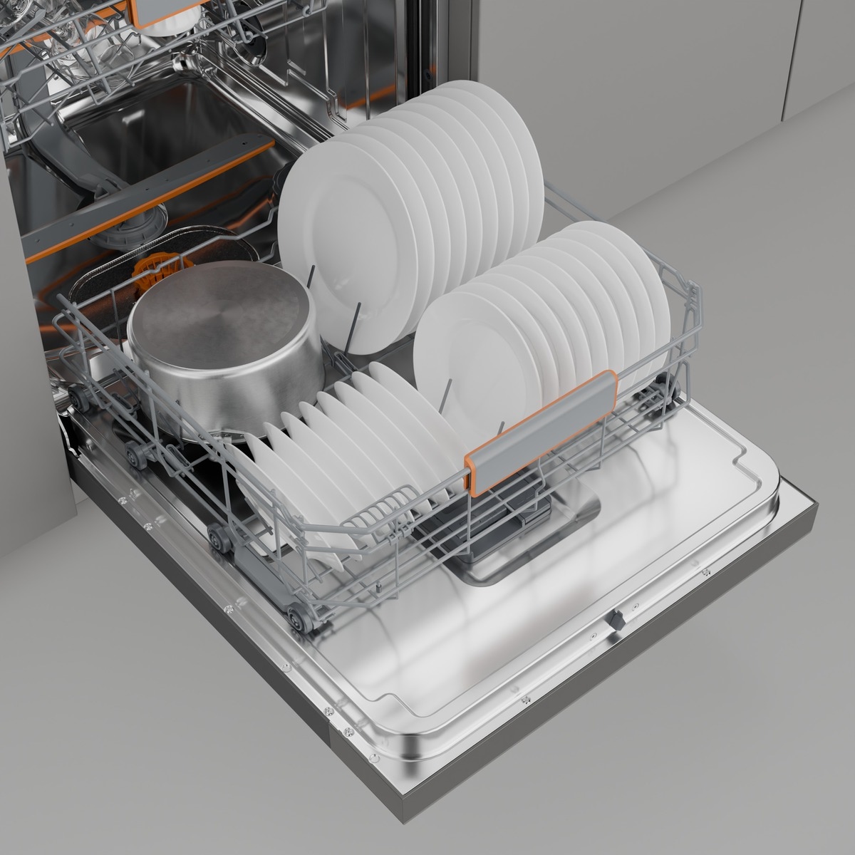 GORENJE Unterbaugeschirrspüler »GU663B95X« 9,4 l 16 tlg. Maßgedecke 16 Maßgedecke, auto. Türöffnung, Besteckschublade