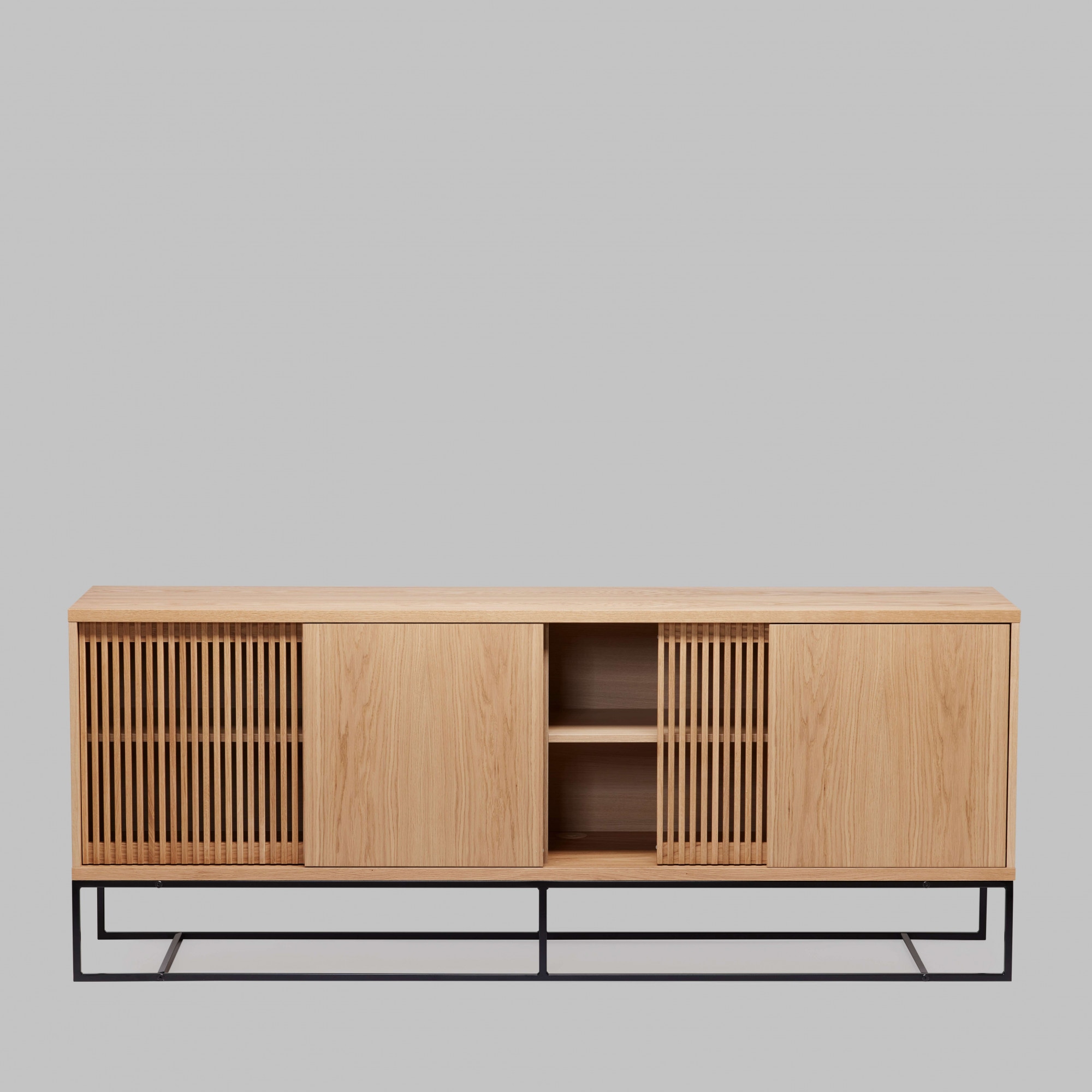 Woodman Sideboard »Ende«, Kommode, teilmassiv, Metallfüße, Breite 188 cm