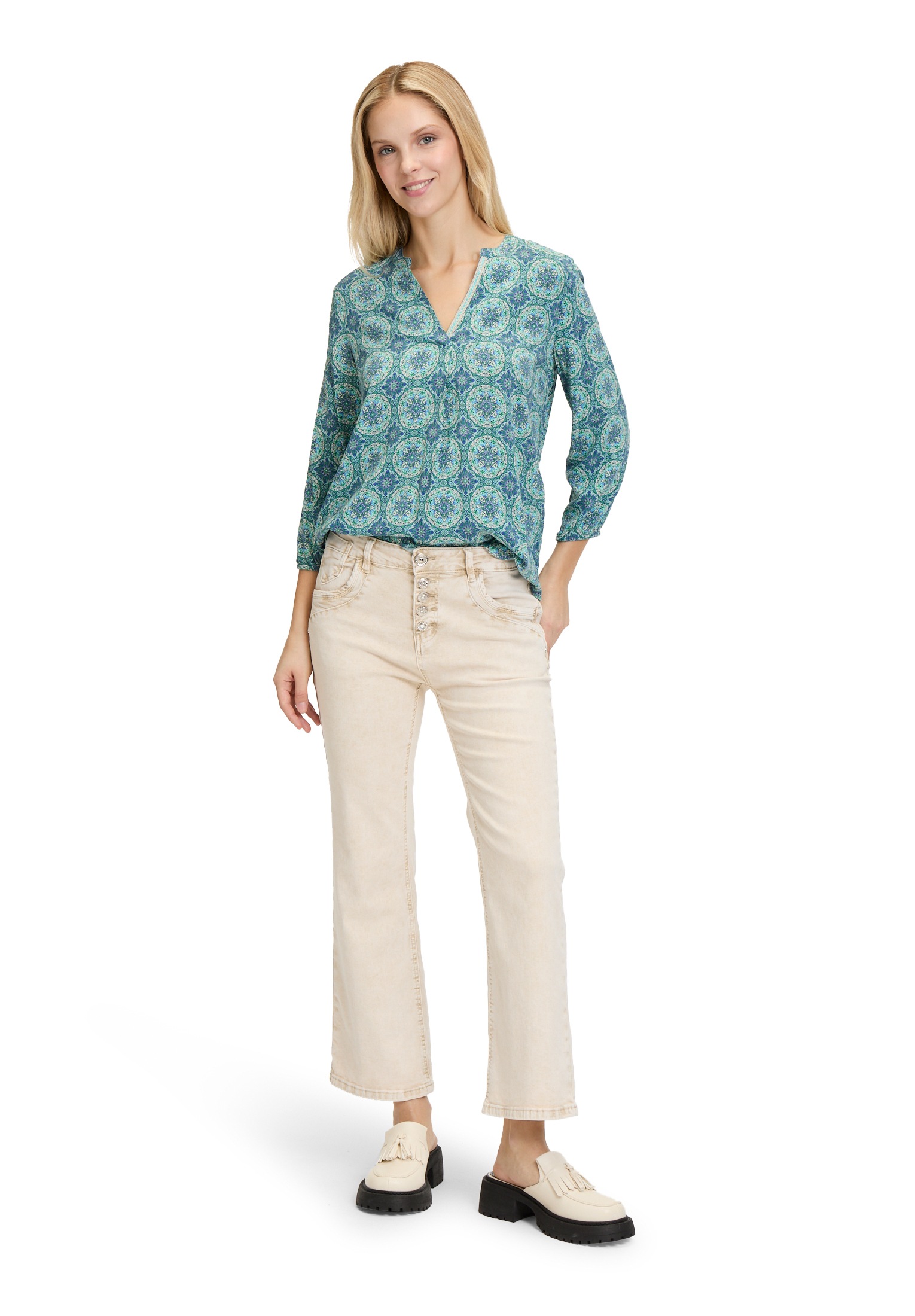 Cartoon Klassische Bluse »Casual-Bluse mit Muster«