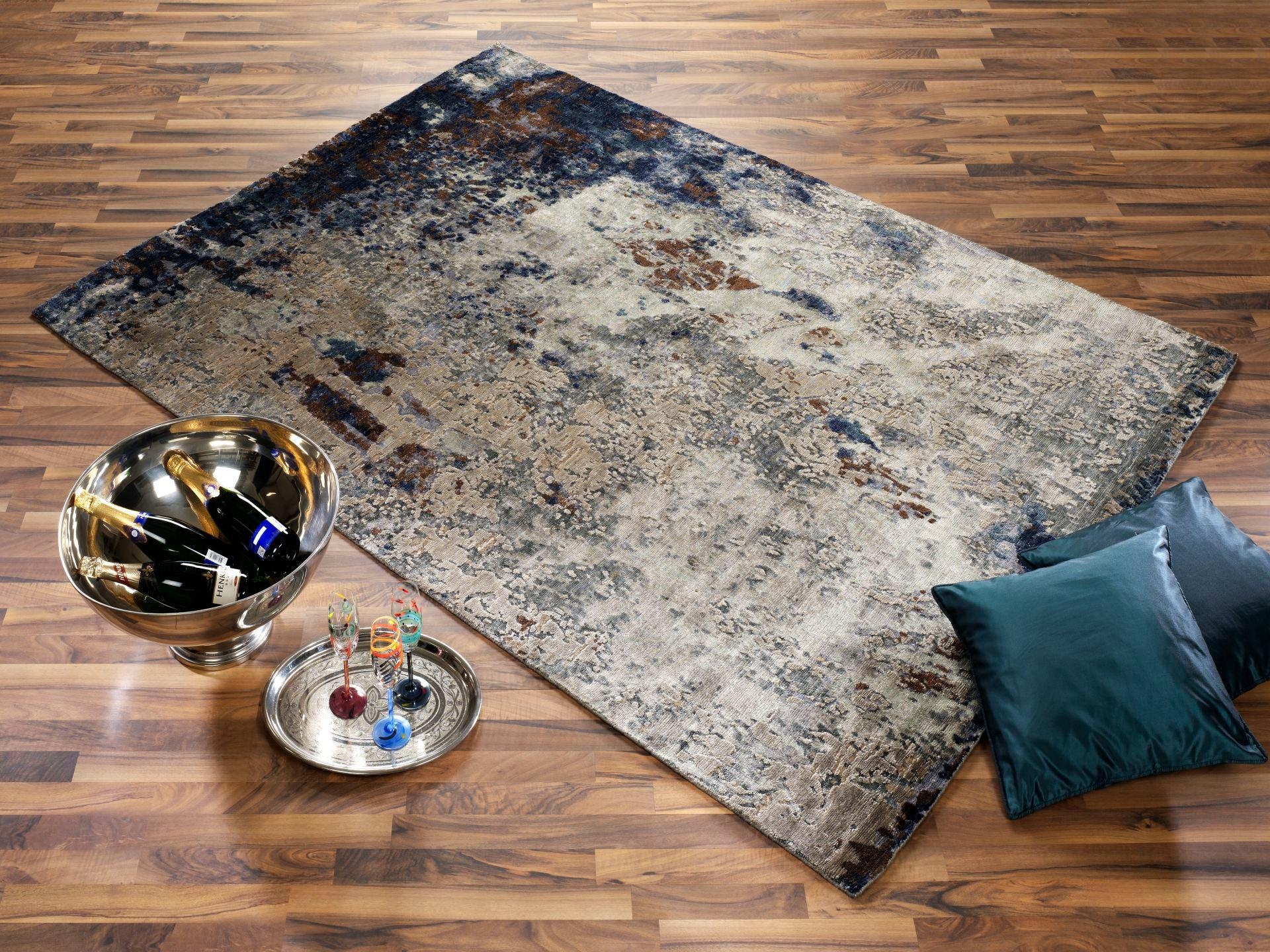 OCI DIE TEPPICHMARKE Teppich »Signature Awaro«, rechteckig, 4 mm Höhe, handgeknüpft, Wohnzimmer