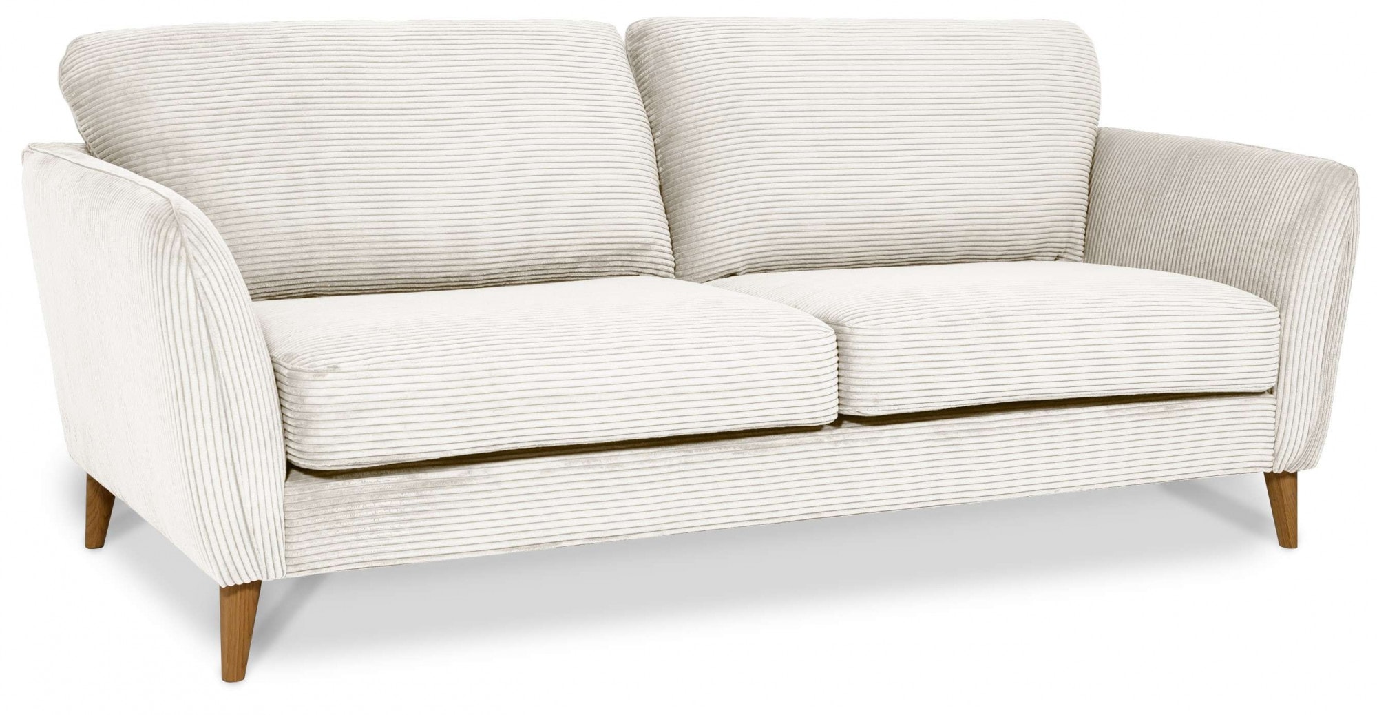 Home affaire 3-Sitzer »MARSEILLE Sofa 206 cm«, mit Massivholzbeinen aus Eiche, verschiedene Bezüge und Farbvarianten