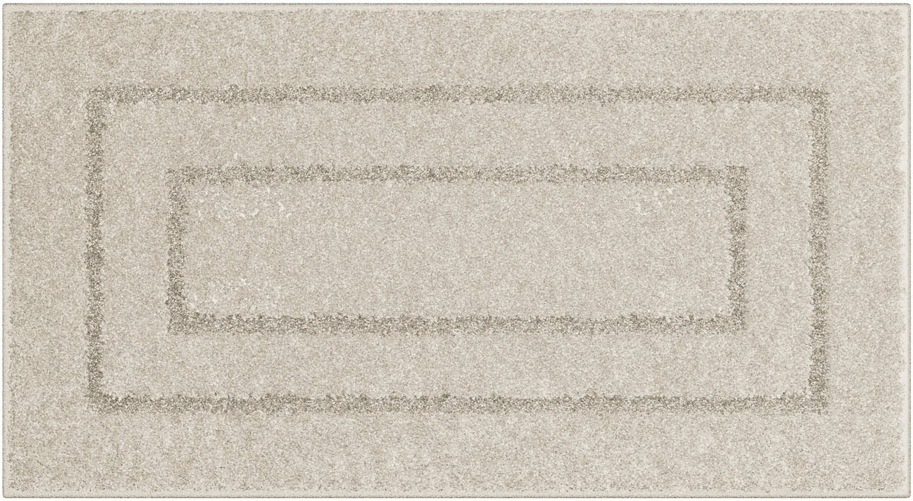 my home Badematte »Eliane«, rutschhemmend beschichtet, strapazierfähig, Badteppich, mit Hoch-Tief-Effekt