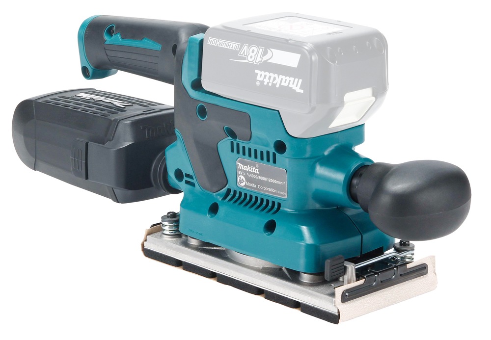 Makita Akku-Schwingschleifer »»DBO382Z« 18V, 93x185 mm, ohne Akku und Ladegerät« leistungsstarker Akku-Schwingschleifer zum Schleifen großer Flächen