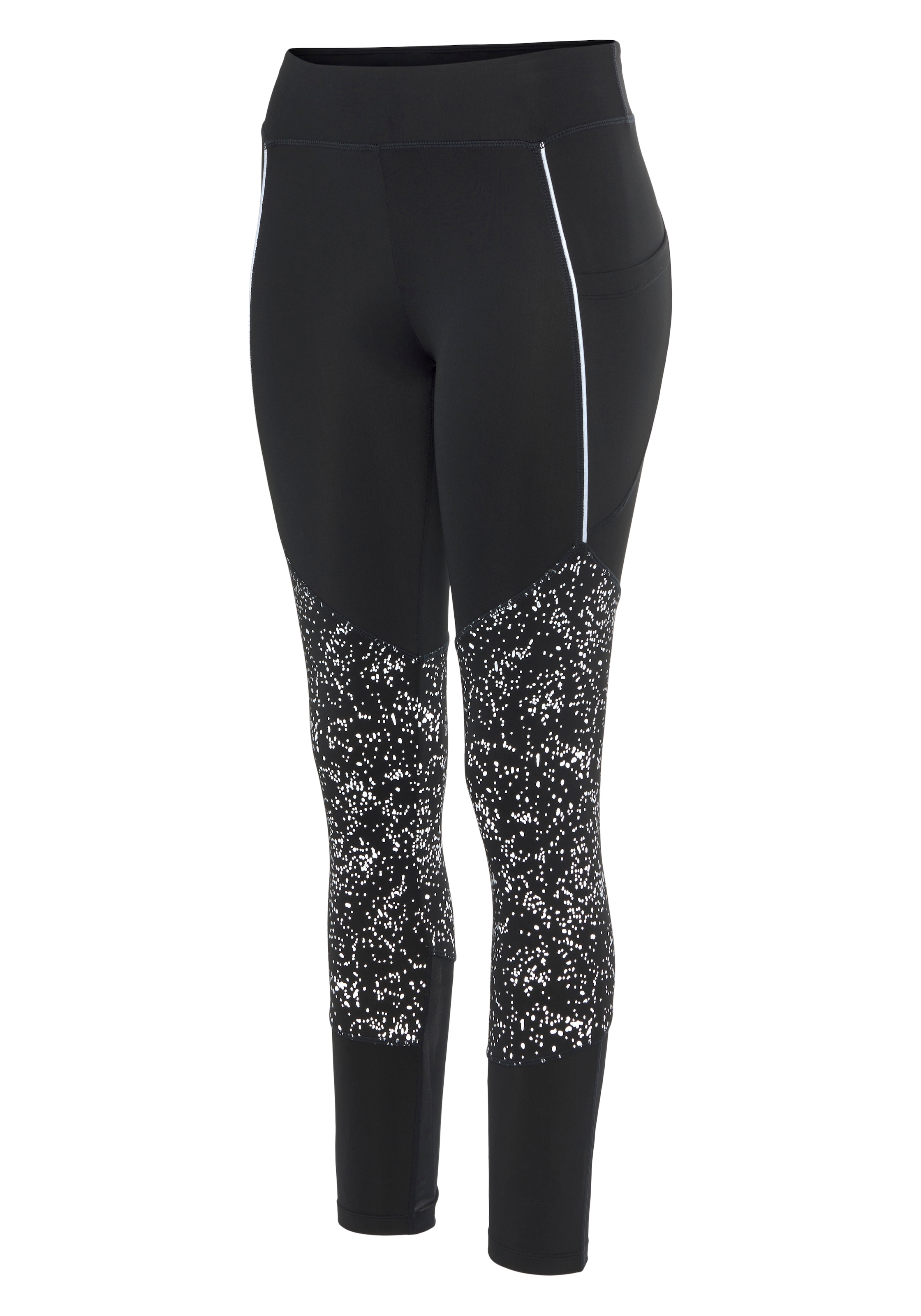 LASCANA ACTIVE Funktionsleggings, mit reflektierenden Print