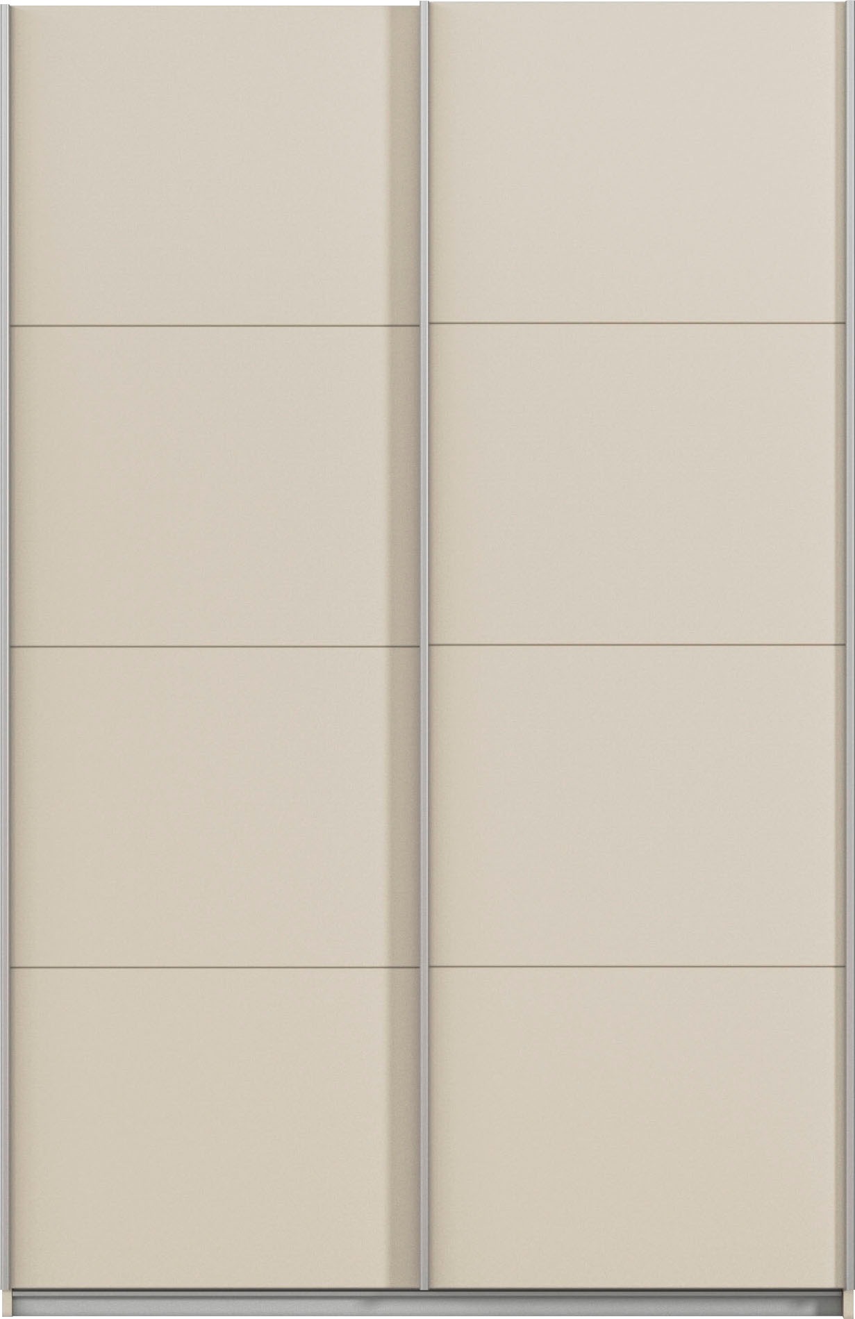 INOSIGN BY RAUCH Schwebetürenschrank »Kleiderschrank Schrank Garderobe Schlafzimmerschrank THANOS«, (in 3 verschiedenen Ausstattungen BASIC/CLASSIC/PREMIUM), Optional mit Spiegel, Metall-Griffleisten alufarben MADE IN GERMANY