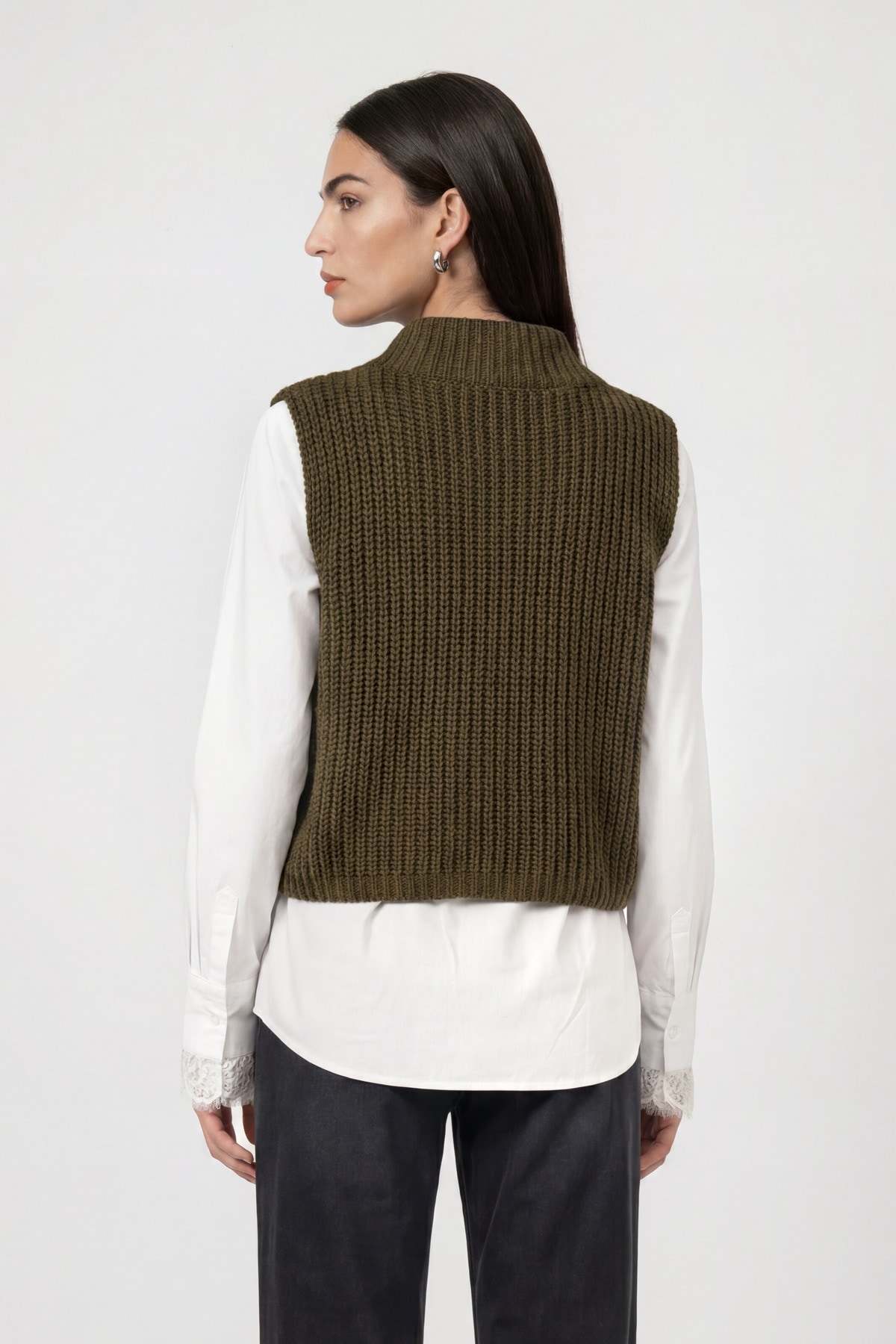Monari Pullunder »Pullunder Basic Chenille« Regular fit mit Stehkragen