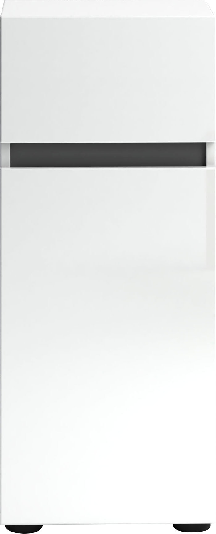 welltime Stauraumschrank »MISTER, Bad-Schrank, Breite 34 cm, 1 Tür, 1 Schublade, 2 Fächer« Hochglanz lackiert, Soft-Close Funktion, Made in Italy