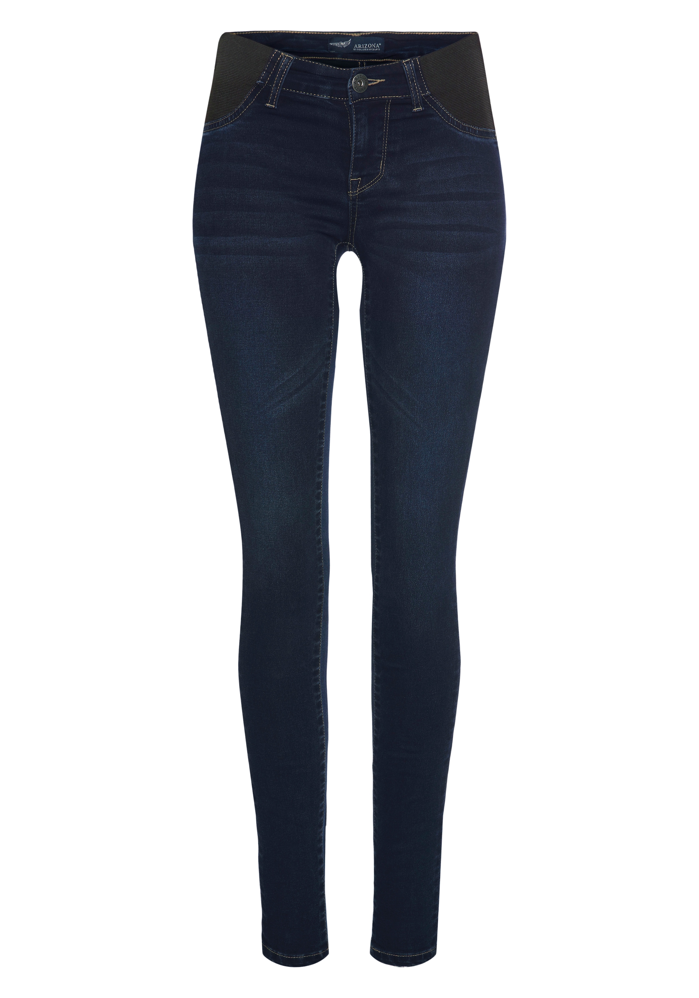 Arizona Skinny-fit-Jeans »Ultra Stretch«, skinny-fit, mit Used-Look-Crinkles, niedrige Leibhöhe