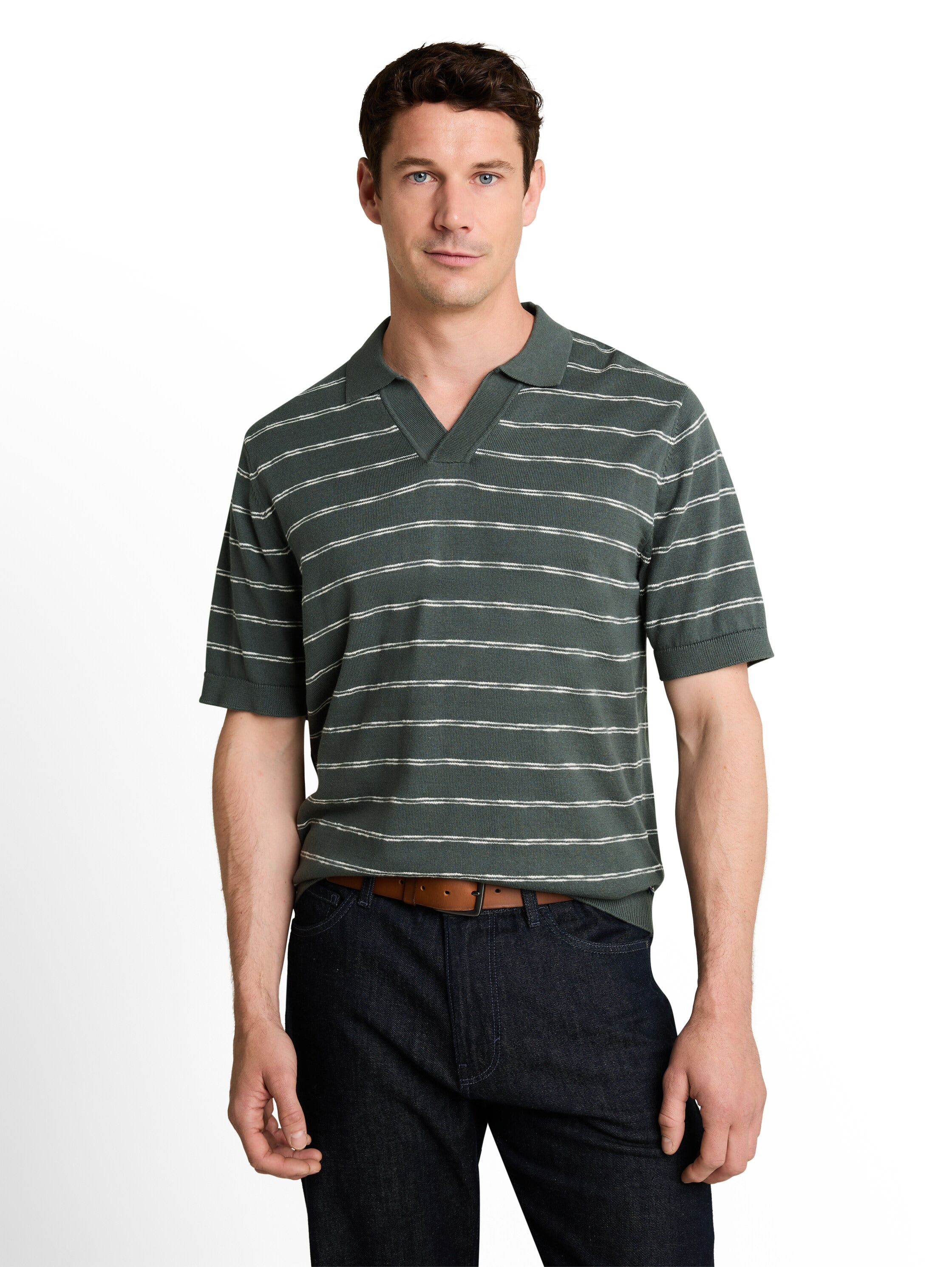 TOM TAILOR Polokragenpullover Sommer-Polo mit Streifen