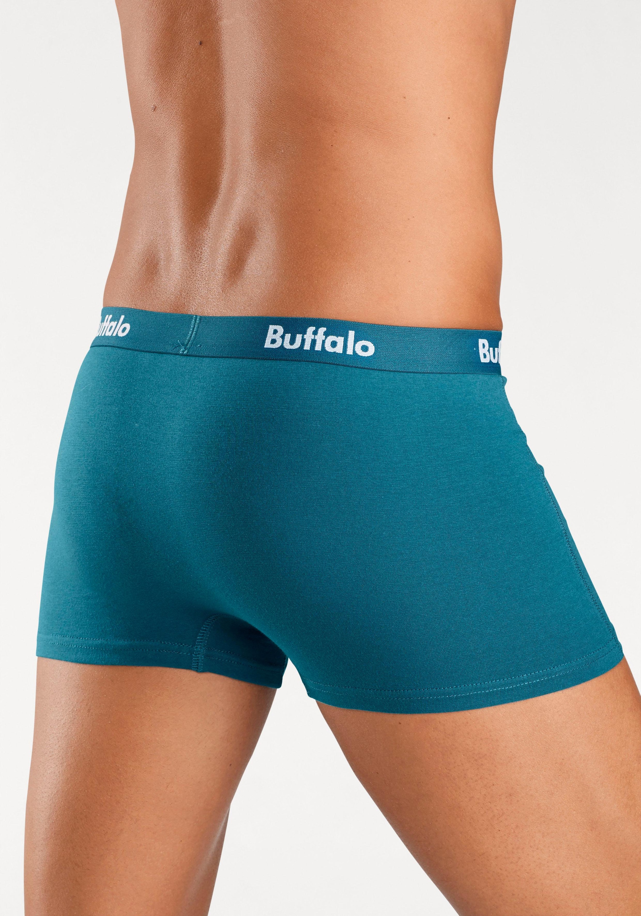 Buffalo Boxer »Boxershorts für Herren«, (Packung, 3 St.), mit Overlock-Nähten vorn